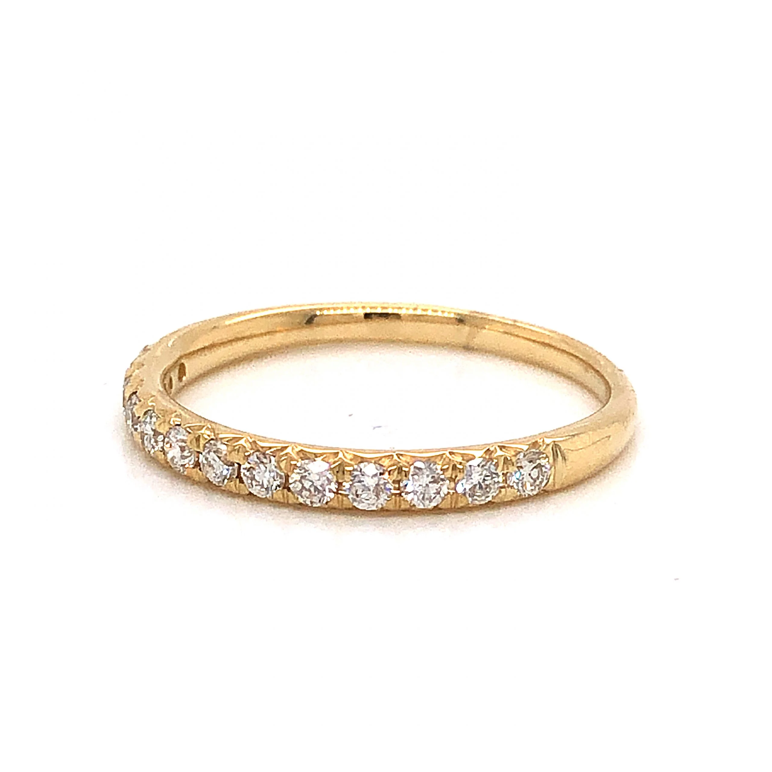 .29 Modern Diamond Wedding Band in 14k Yellow Gold - Image 2