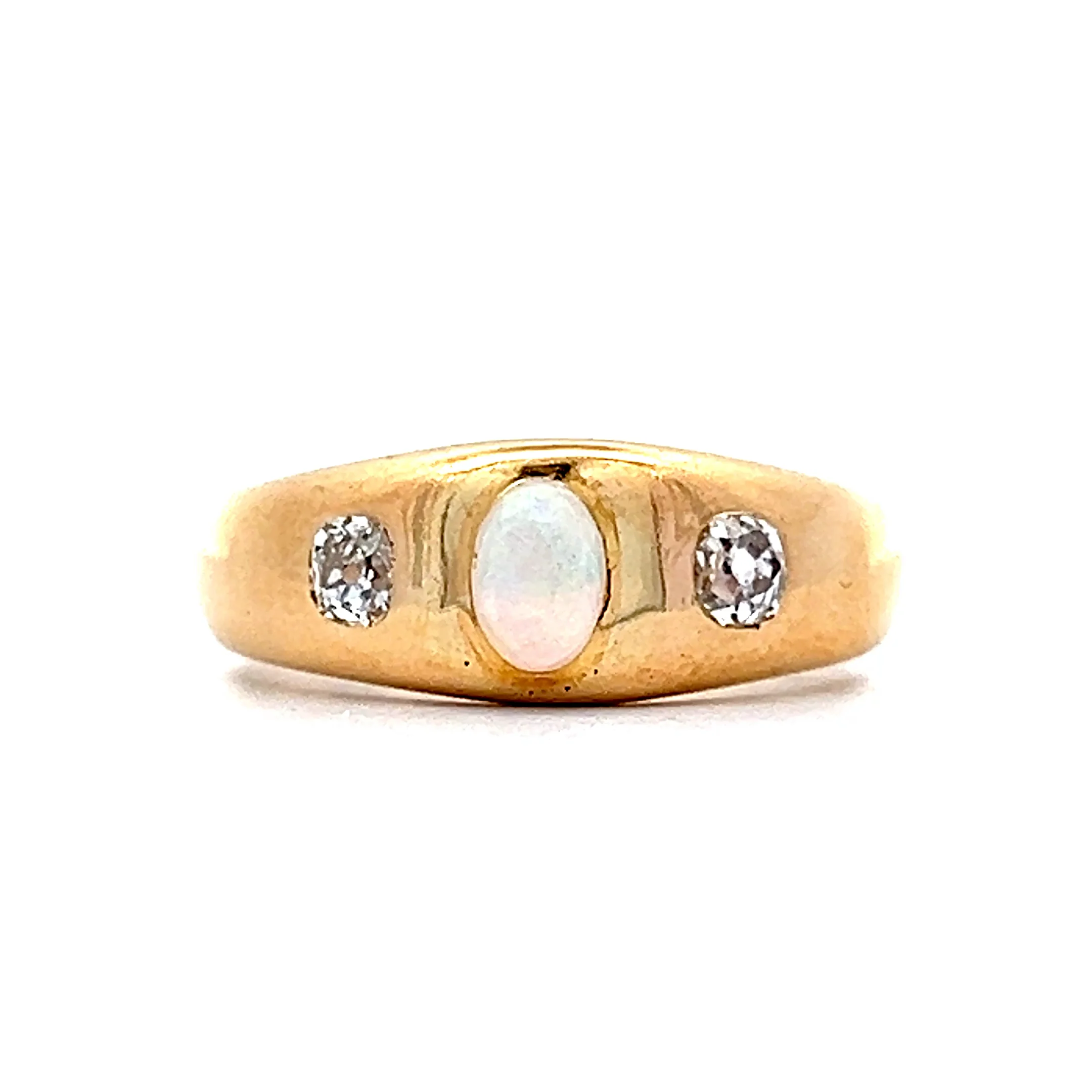 .29 Victorian Opal & Diamond Cocktail Ring in 18k