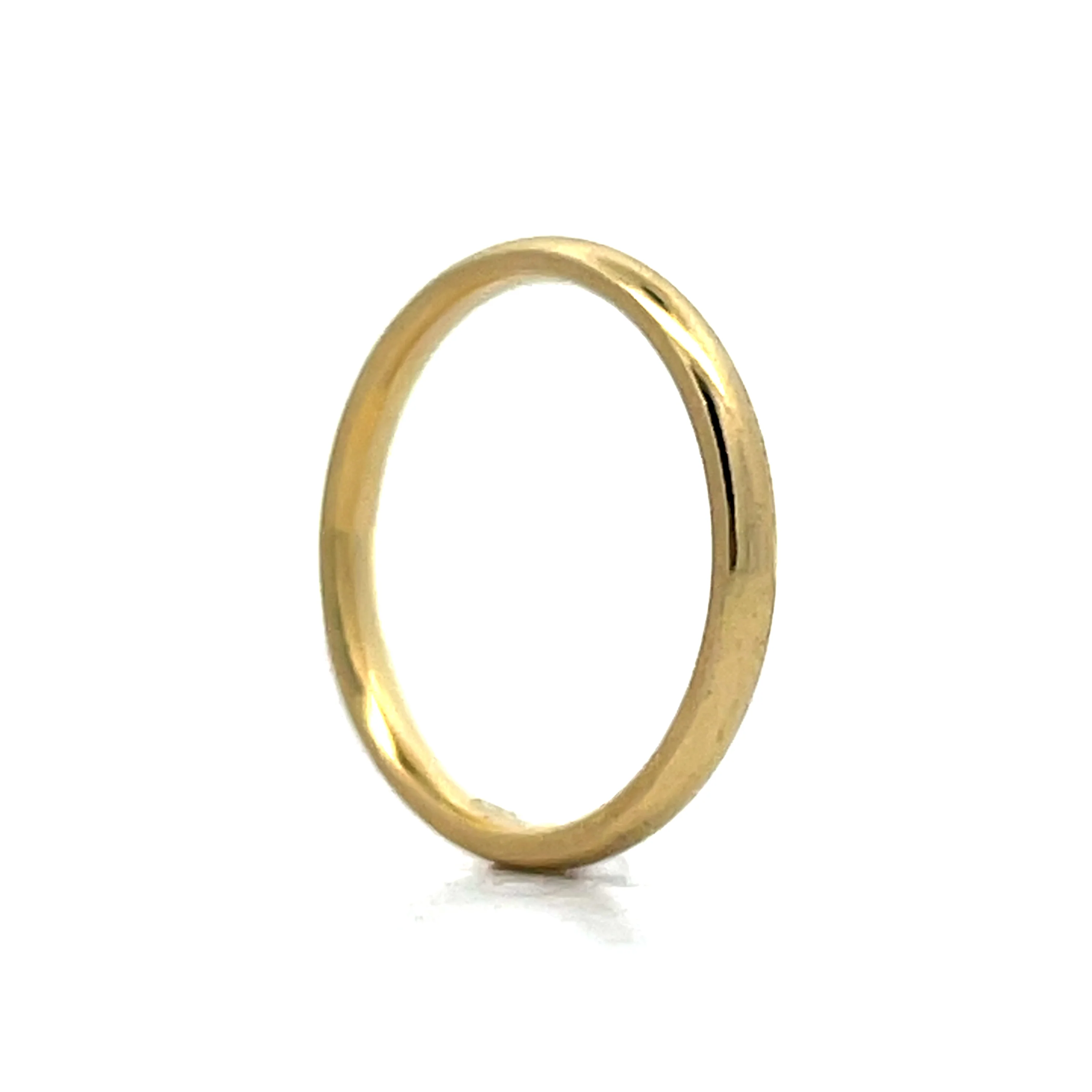 2mm Classic Half Round Wedding Band in 18k - Image 5