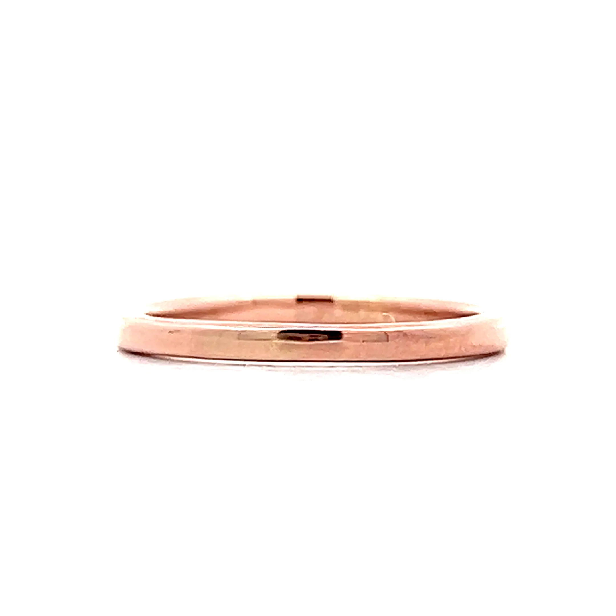2mm Classic Wedding Band in 14k Rose Gold - Image 2