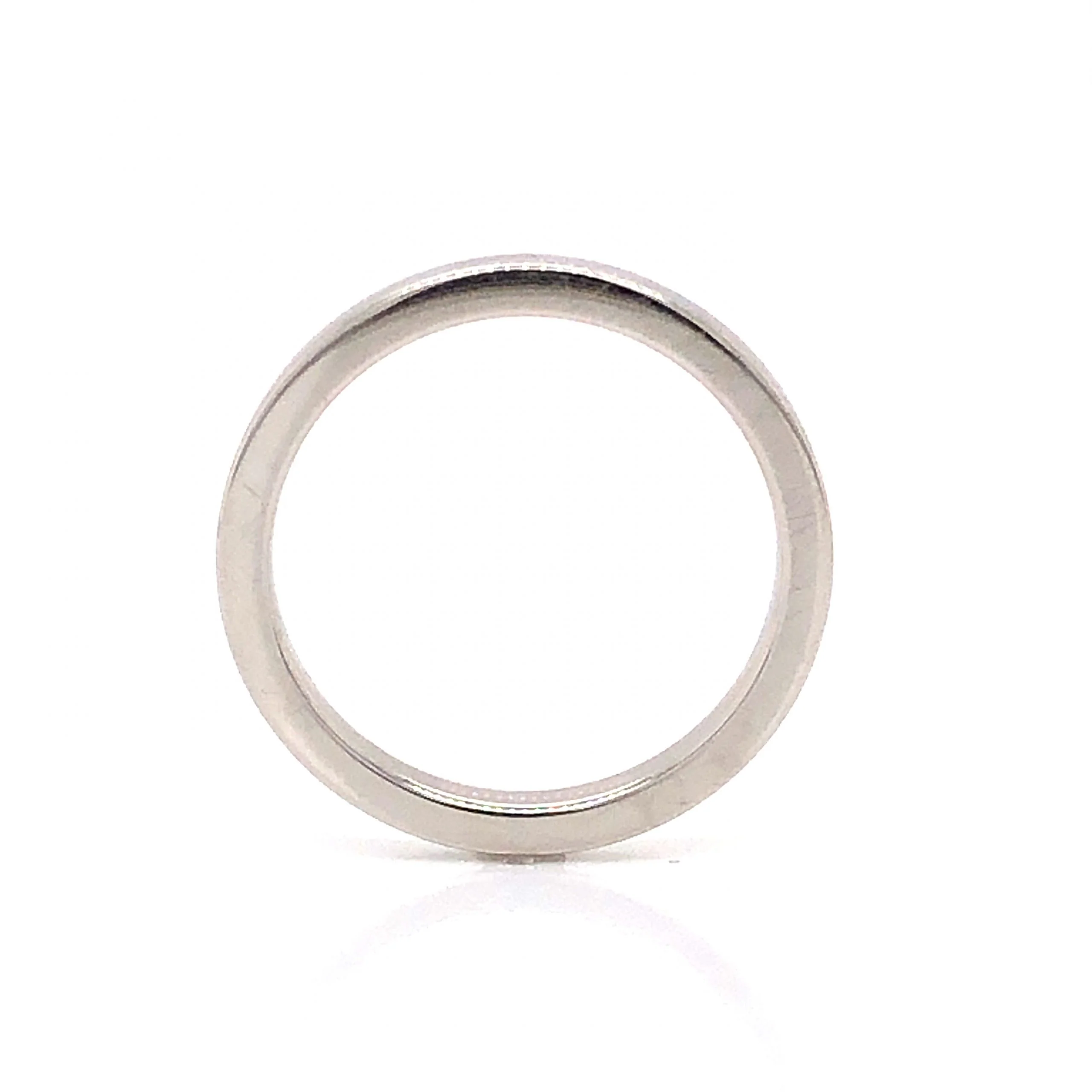 2mm Flat Edge Wedding Band in Platinum - Image 2