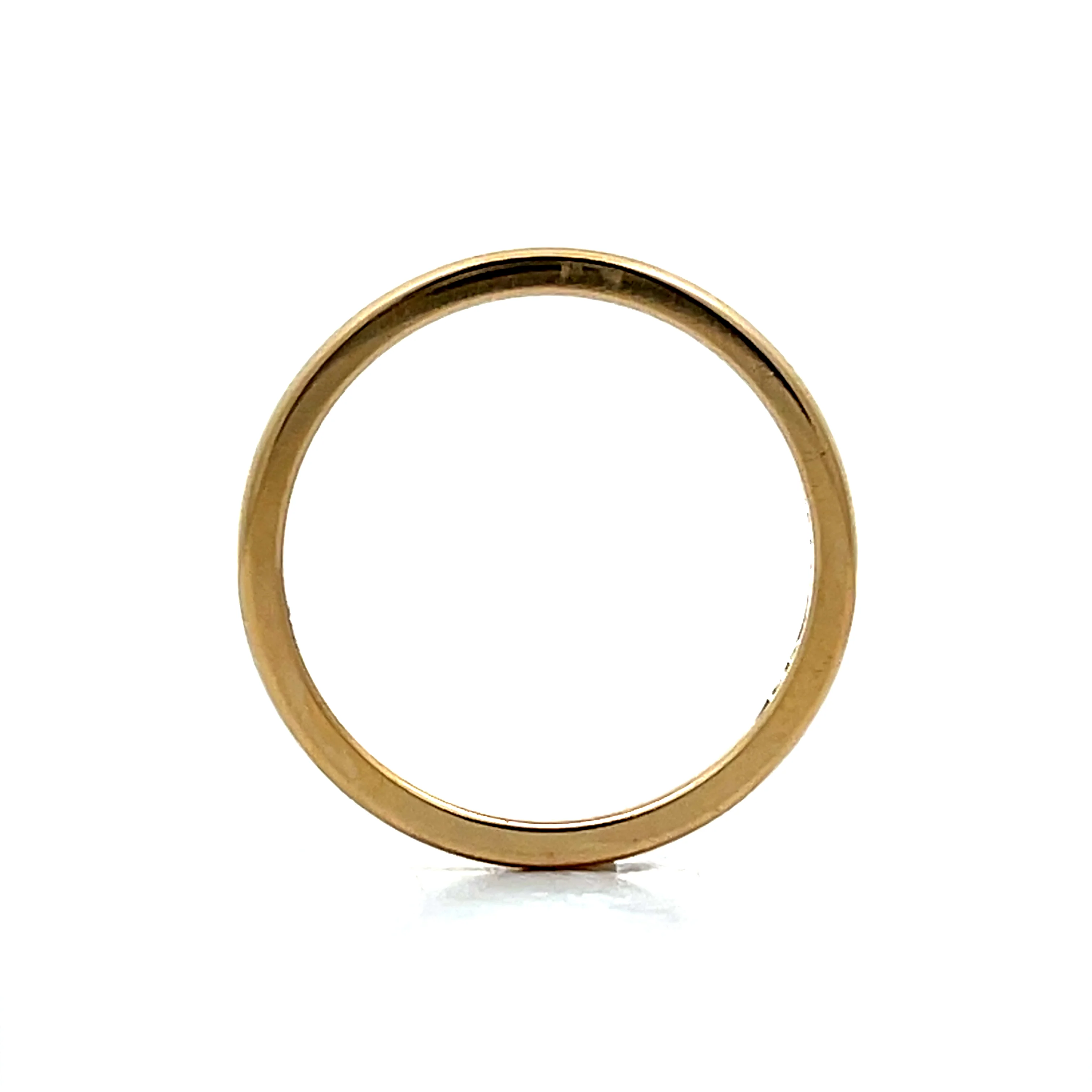 2mm Jabel Antique Wedding Band in 14k Yellow Gold - Image 4