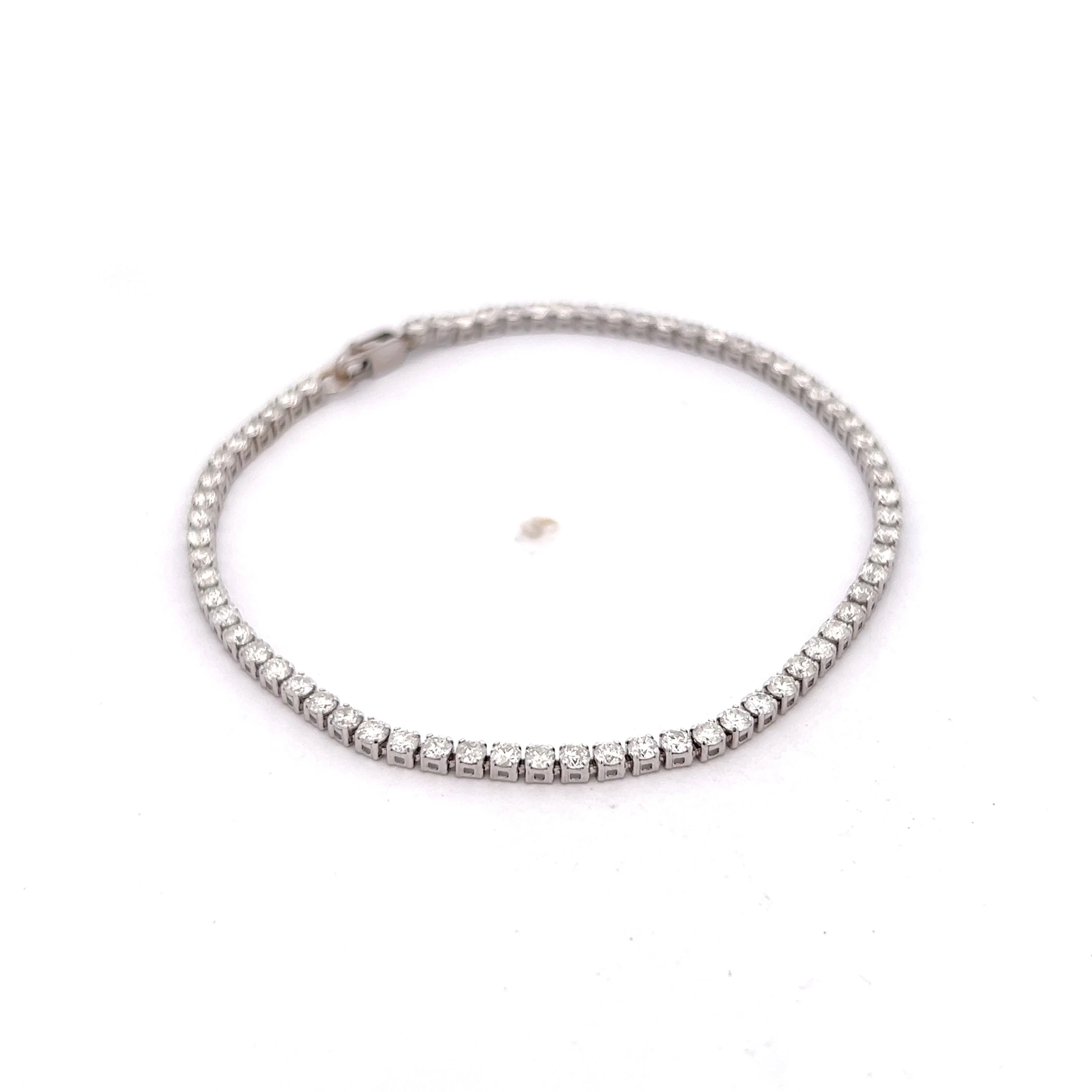 3.00 Round Brilliant Diamond Bracelet in 14k - Image 3