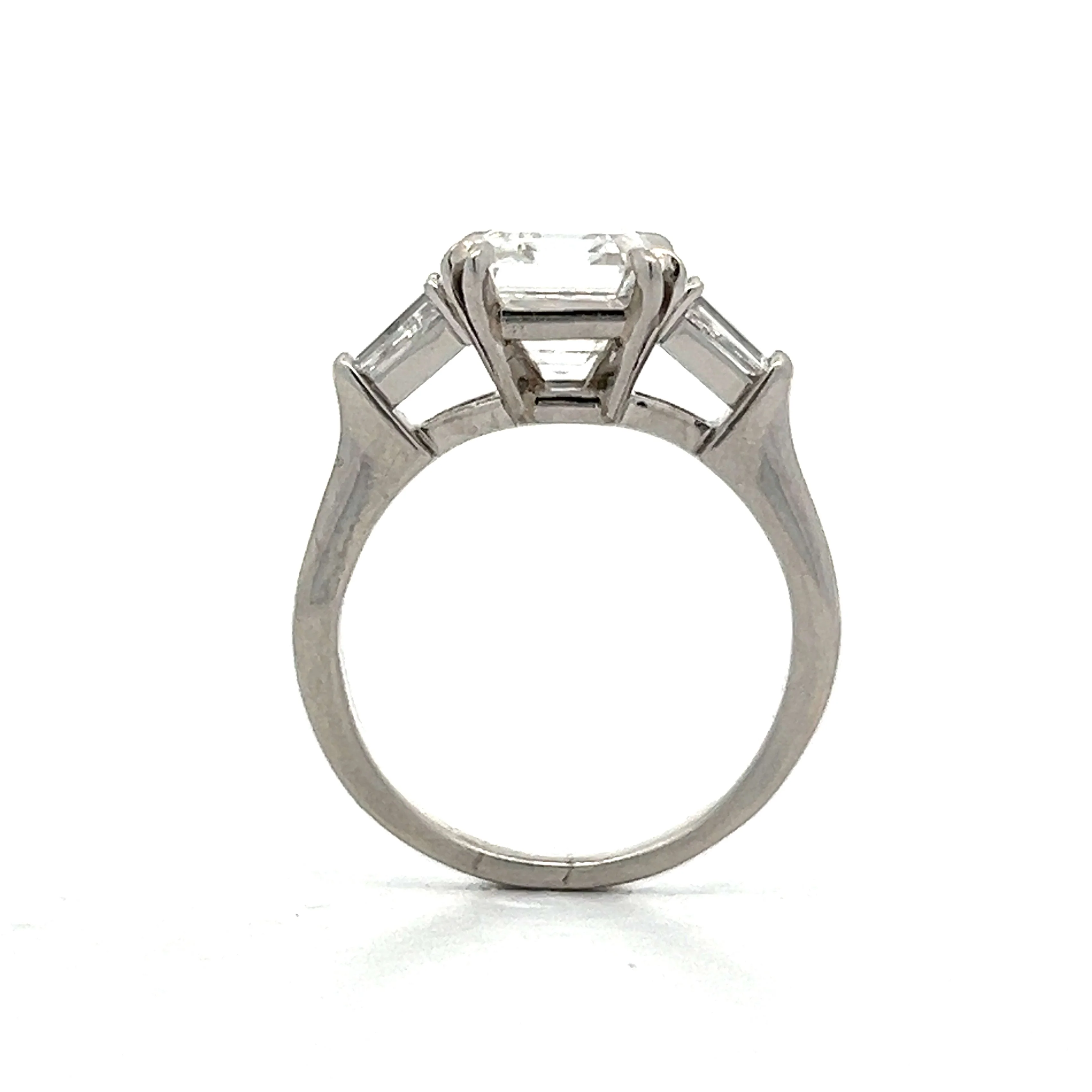 3.07 Harry Winston Emerald Cut Diamond Engagement Ring - Image 4