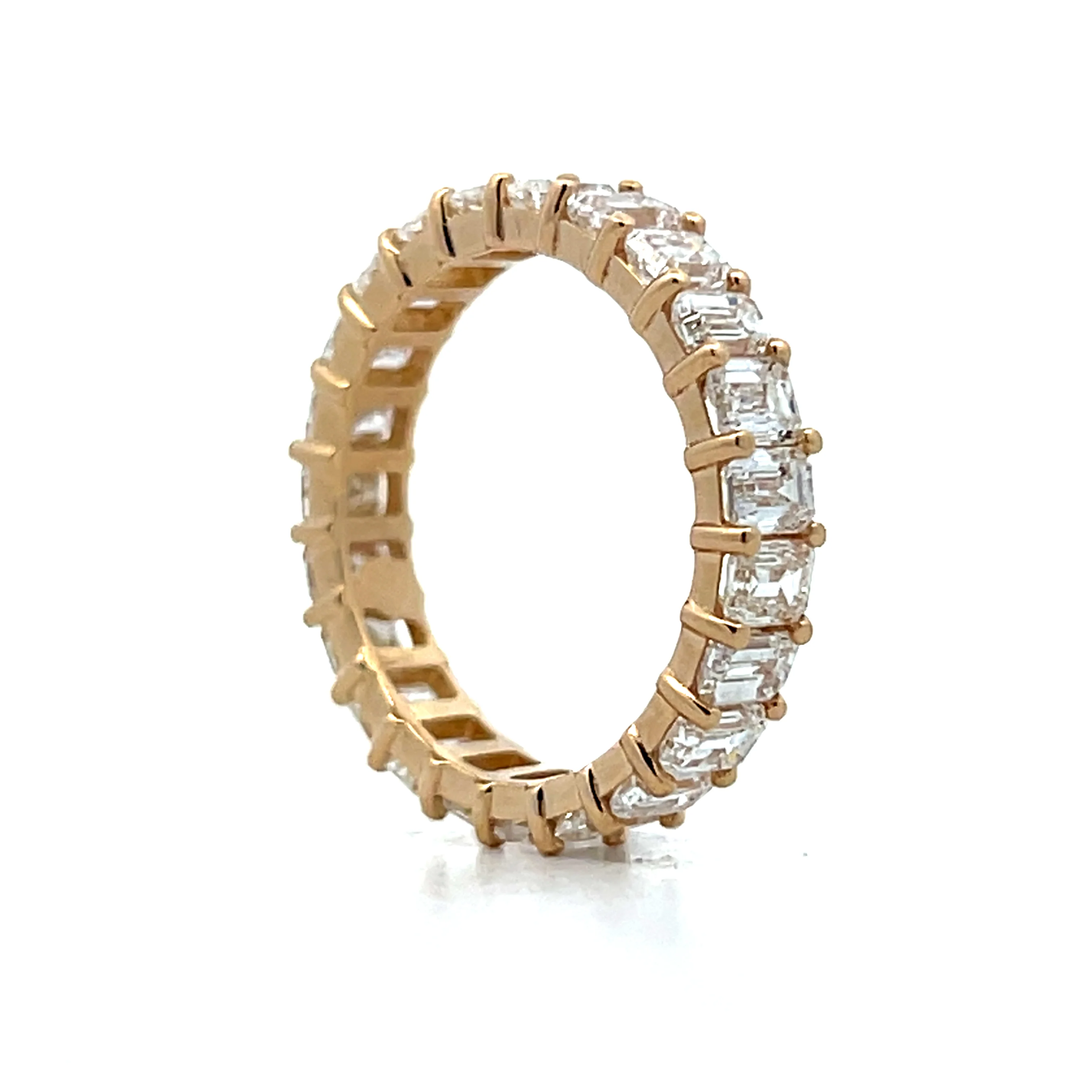 3.76 Emerald Cut Diamond Eternity Band in 14k - Image 6