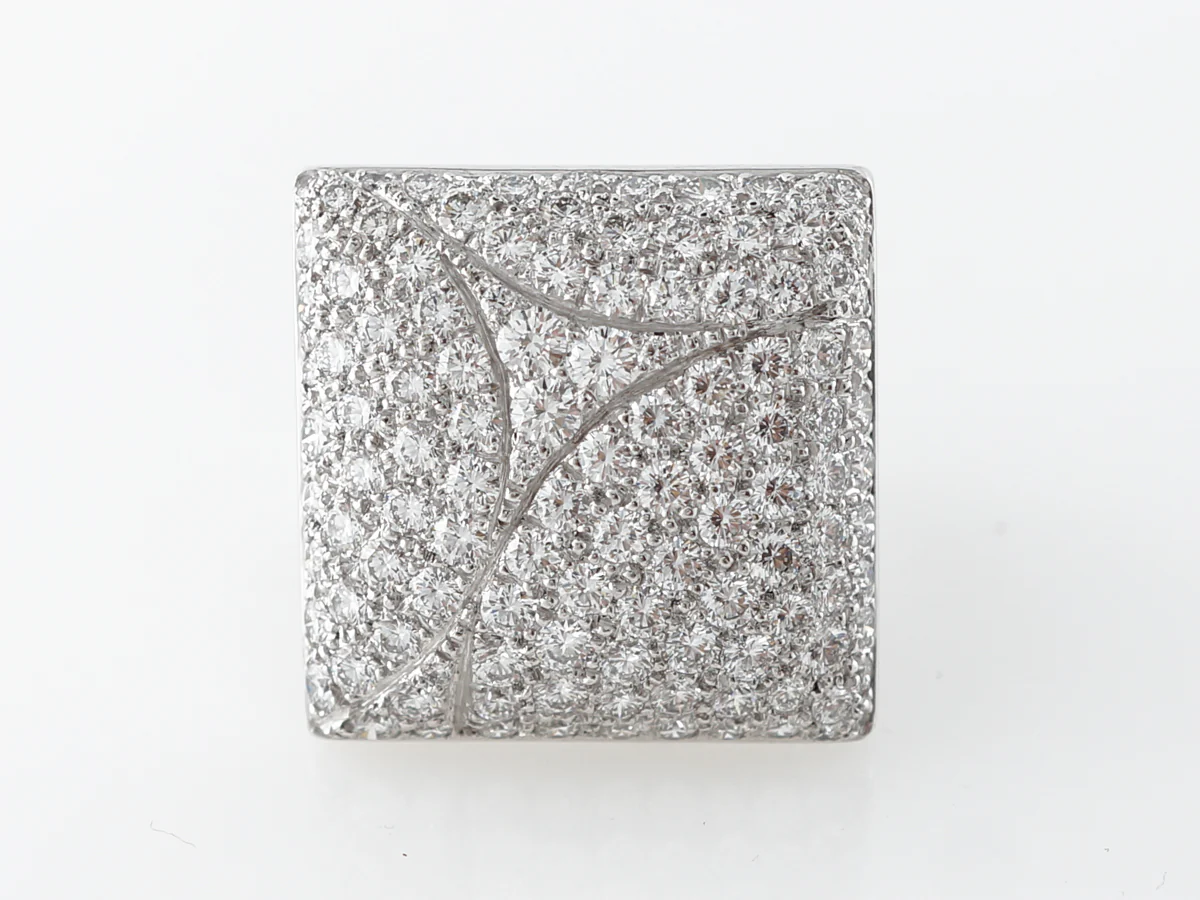 3 Carat Cartier Diamond Ring in White Gold