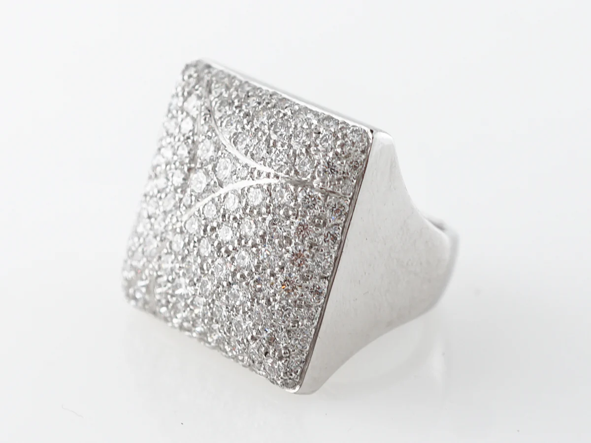 3 Carat Cartier Diamond Ring in White Gold - Image 2