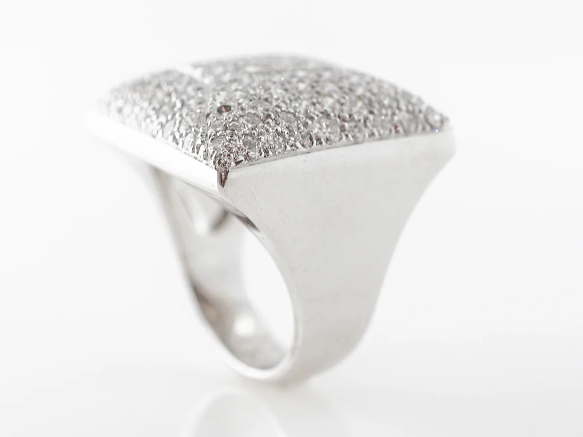 3 Carat Cartier Diamond Ring in White Gold - Image 4