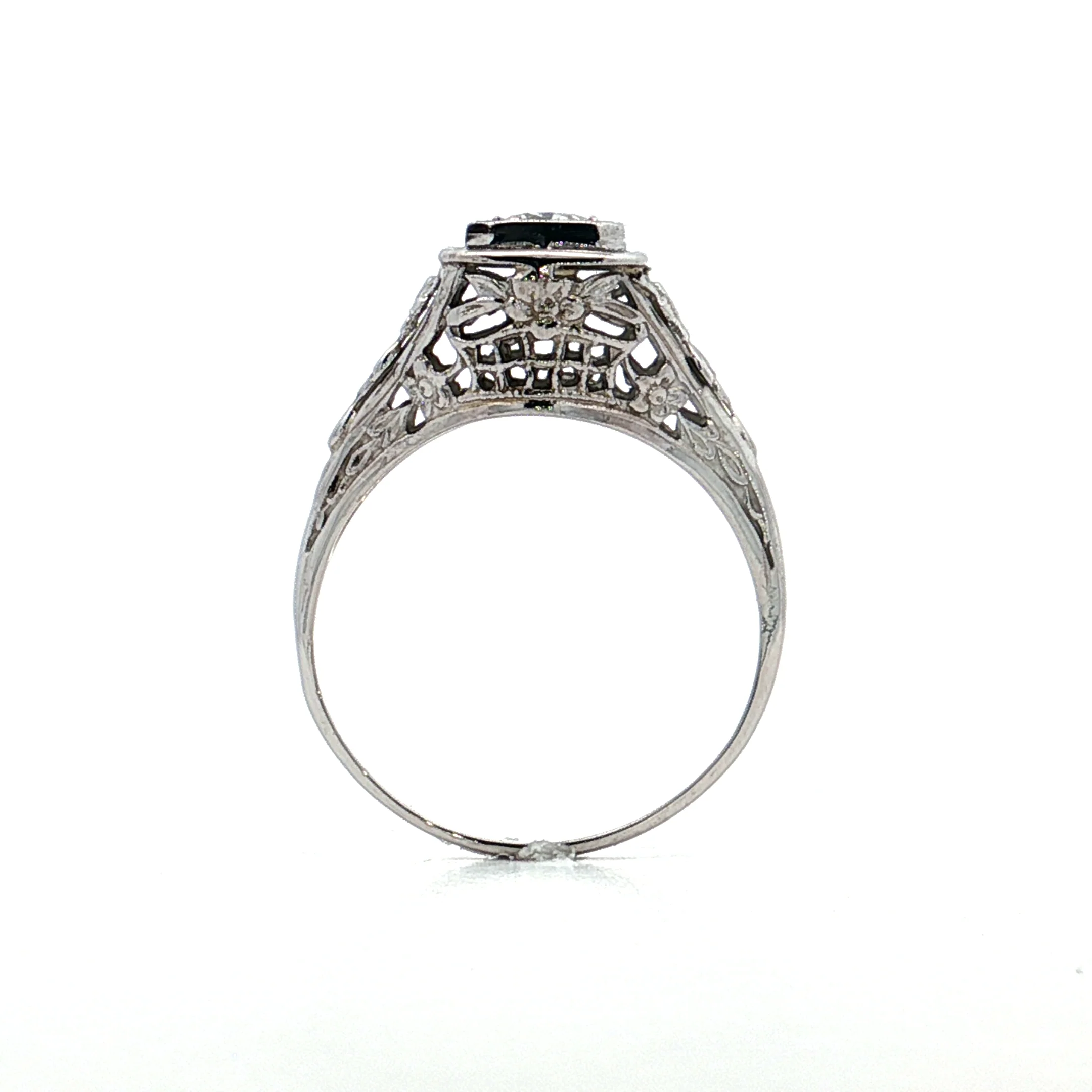 .30 Antique Old European Diamond Engagement Ring 18k - Image 4
