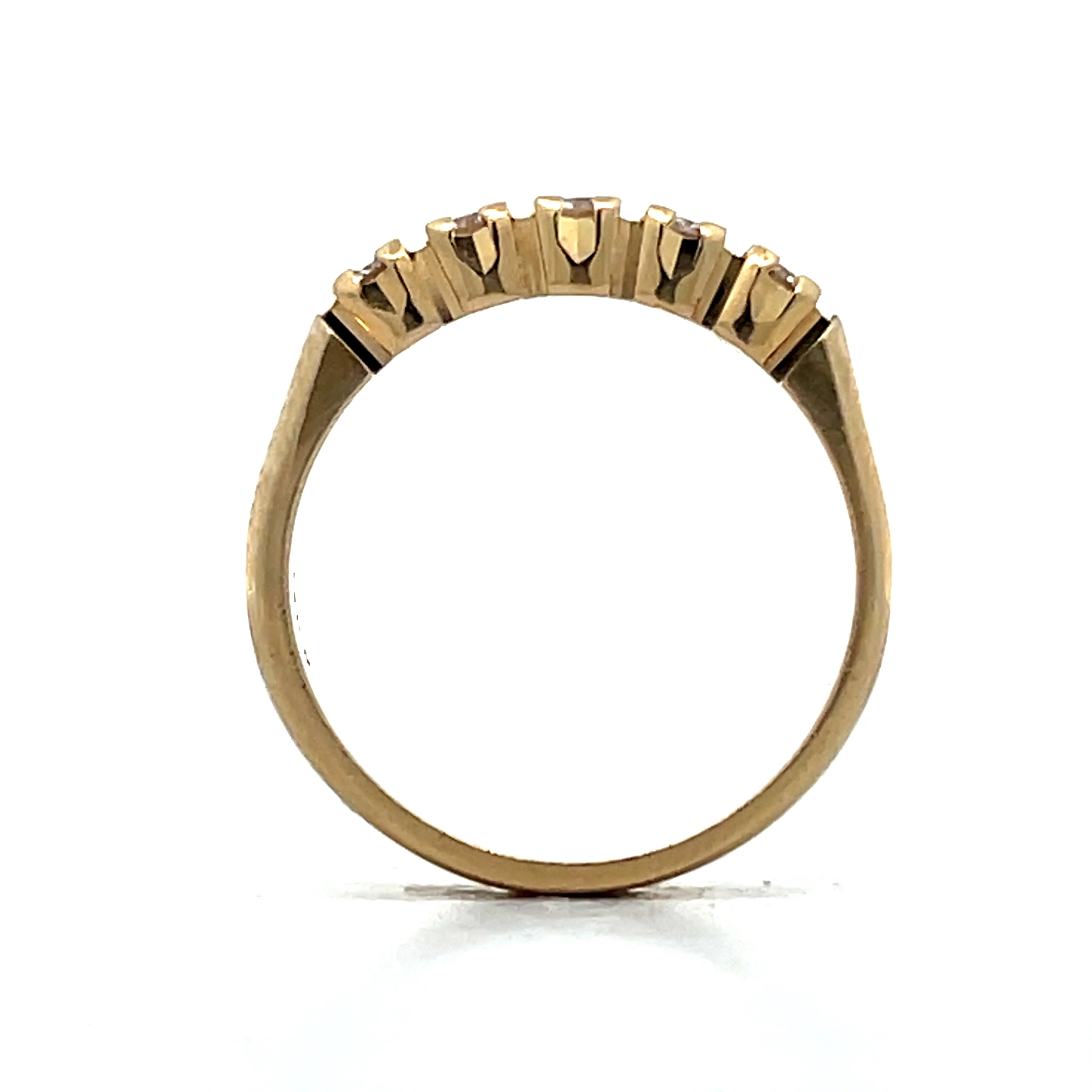 .30 Round Brilliant Diamond 5 Stone Band in 14k - Image 4