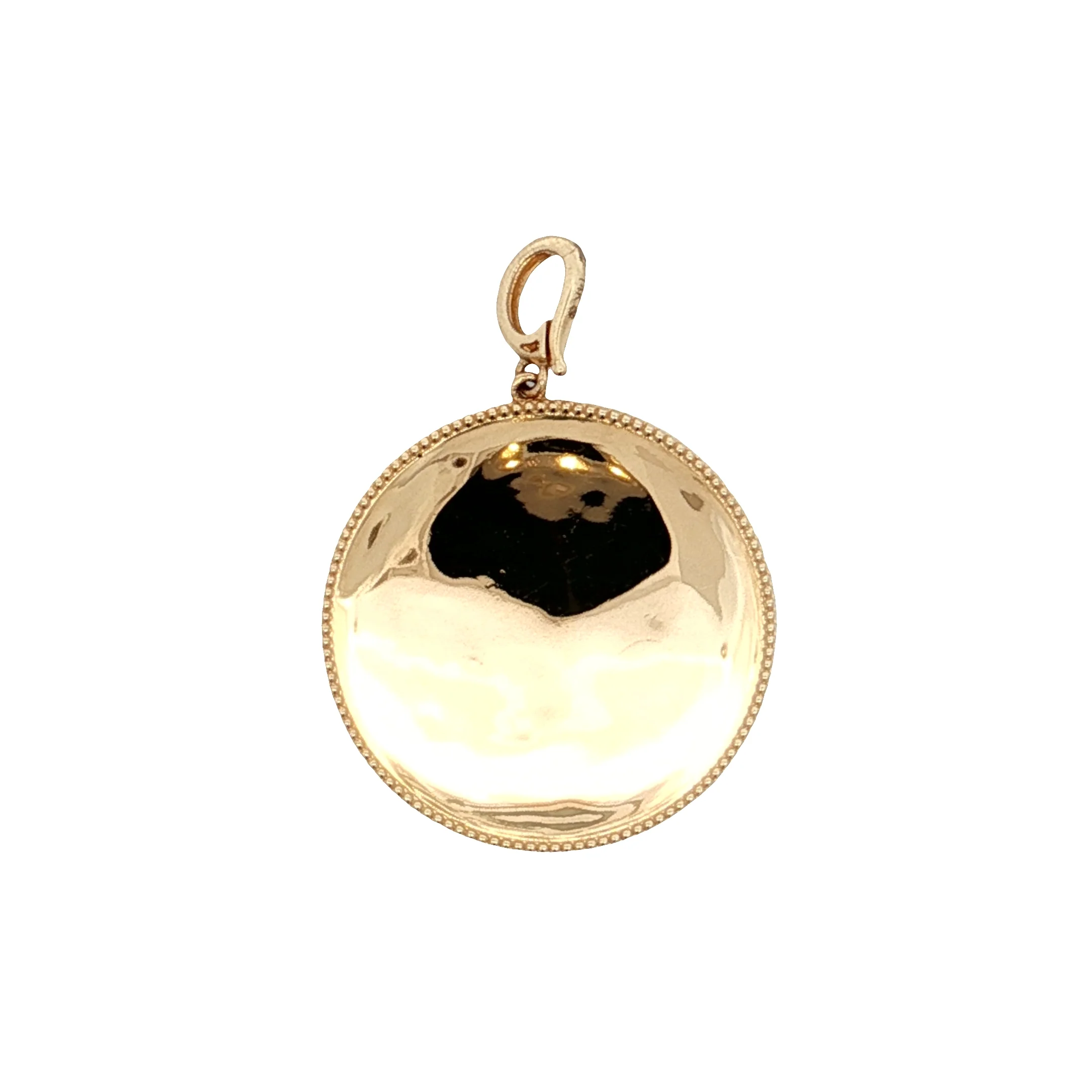 .30 Single Cut Diamond Pendant in 14k Yellow Gold - Image 2