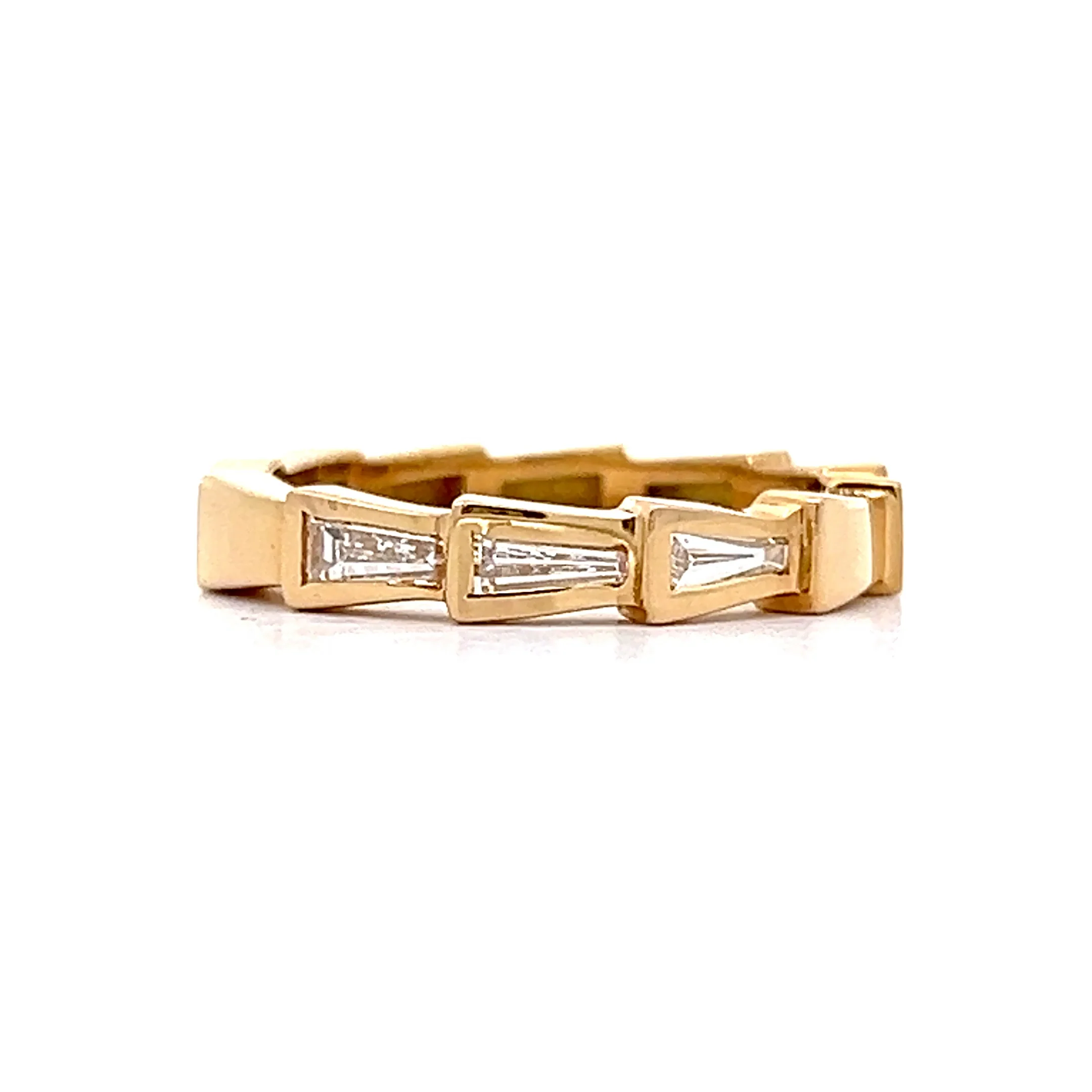 .30 Tapered Baguette Diamond Band in 18k