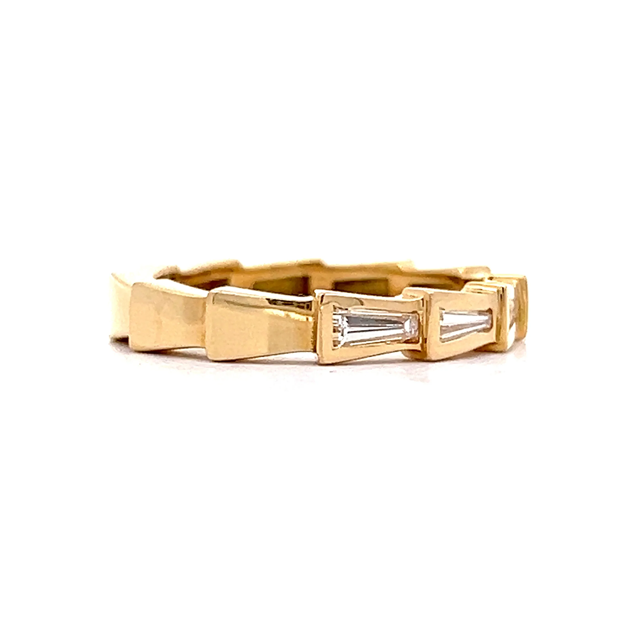 .30 Tapered Baguette Diamond Band in 18k - Image 3