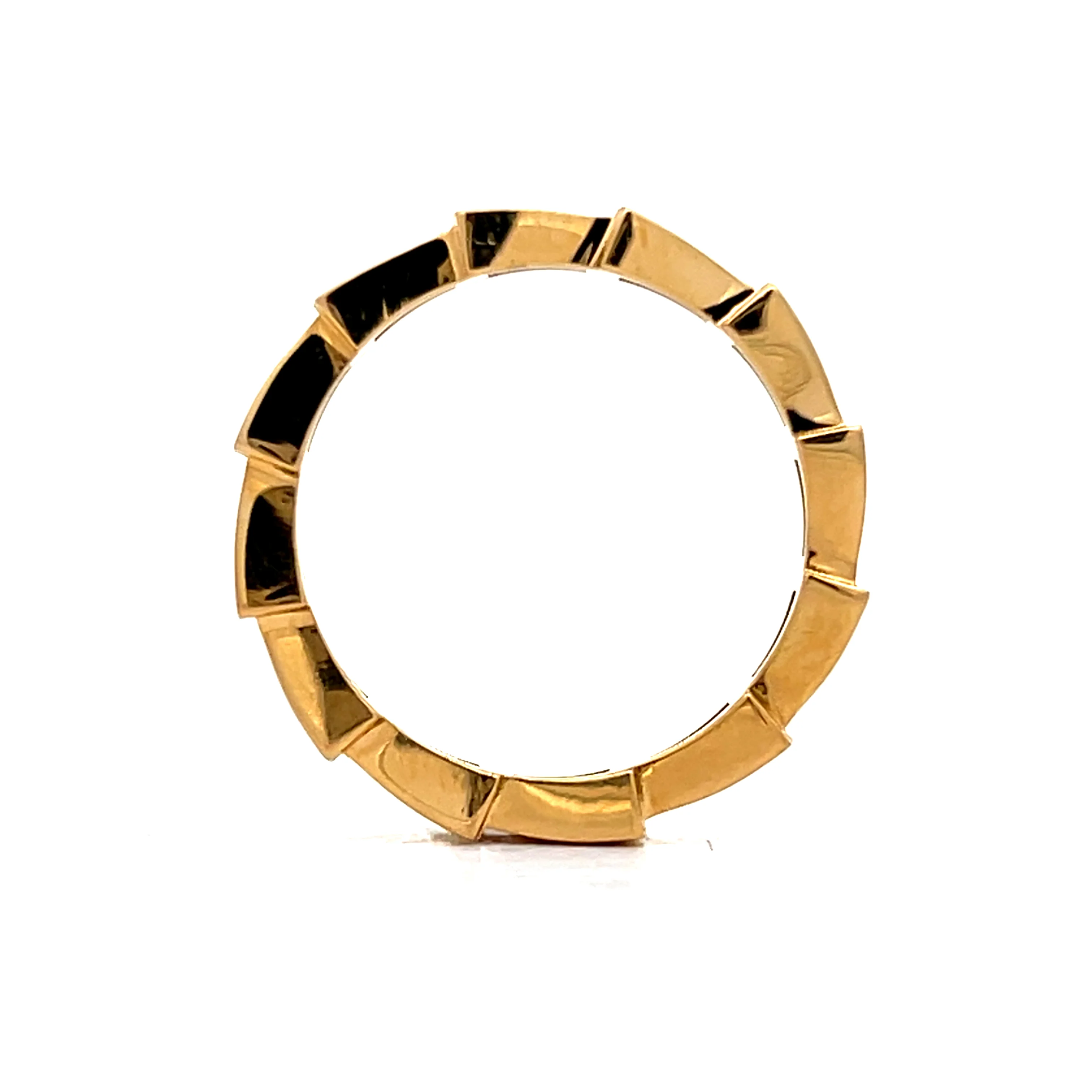 .30 Tapered Baguette Diamond Band in 18k - Image 4