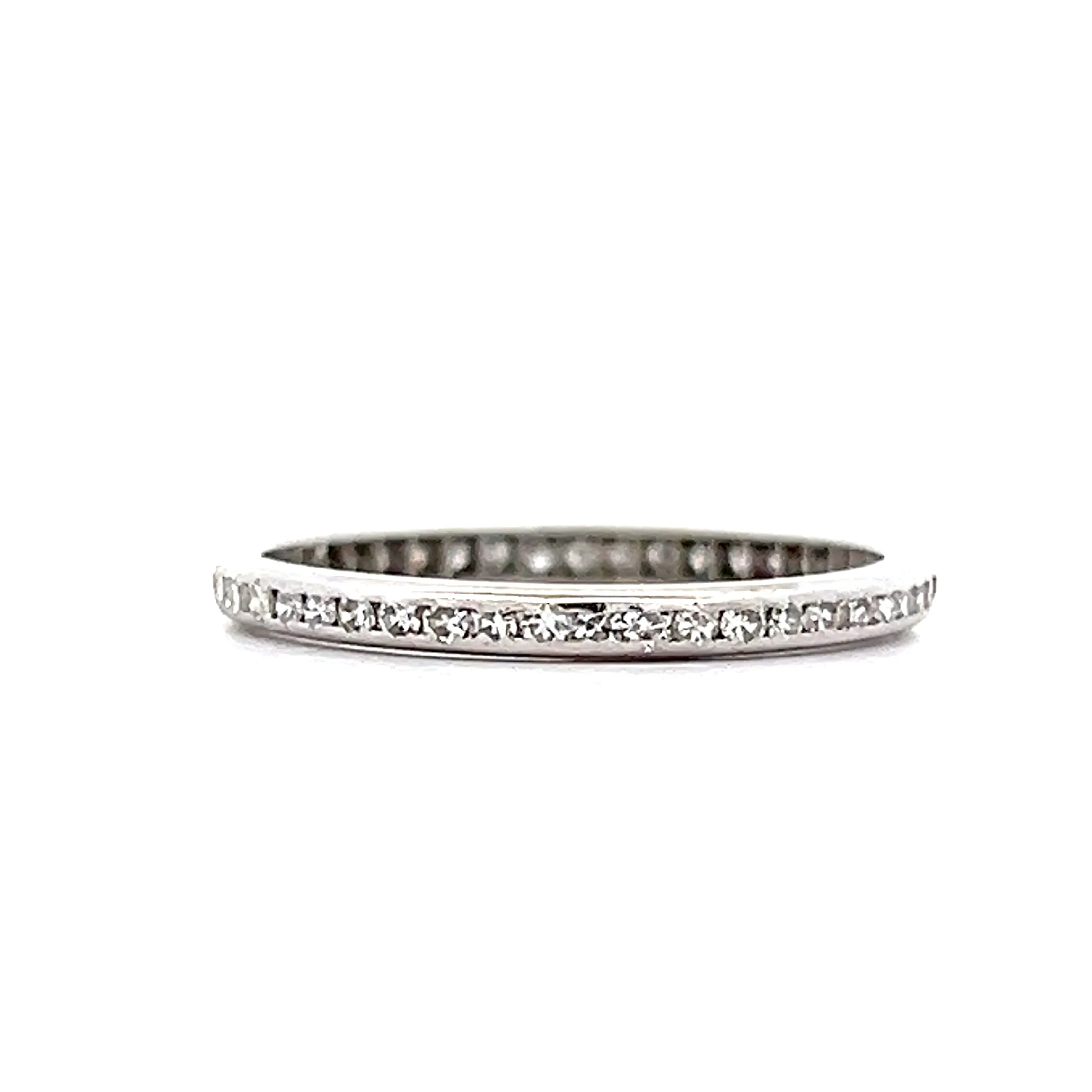 .31 Vintage Art Deco Diamond Eternity Band in 14k - Image 2