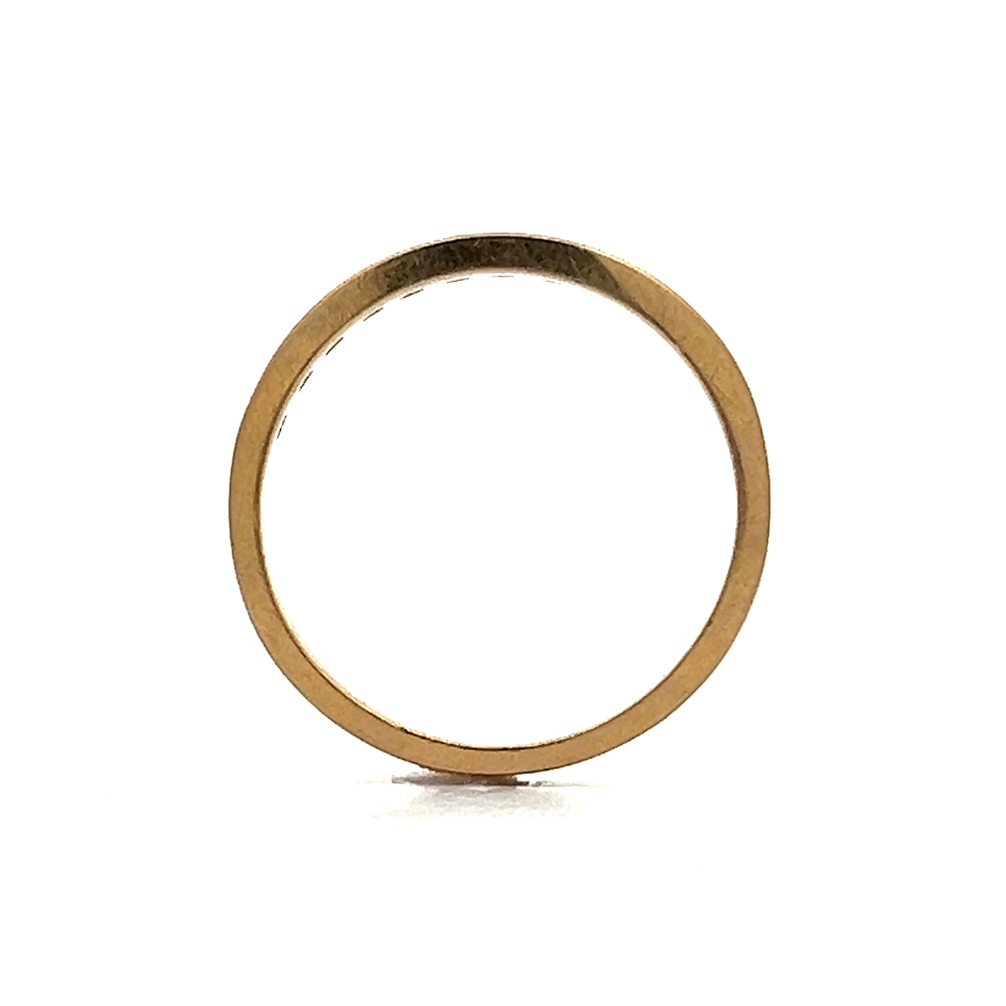 .32 Channel Set Diamond Wedding Band in Yellow Gold - Image 4