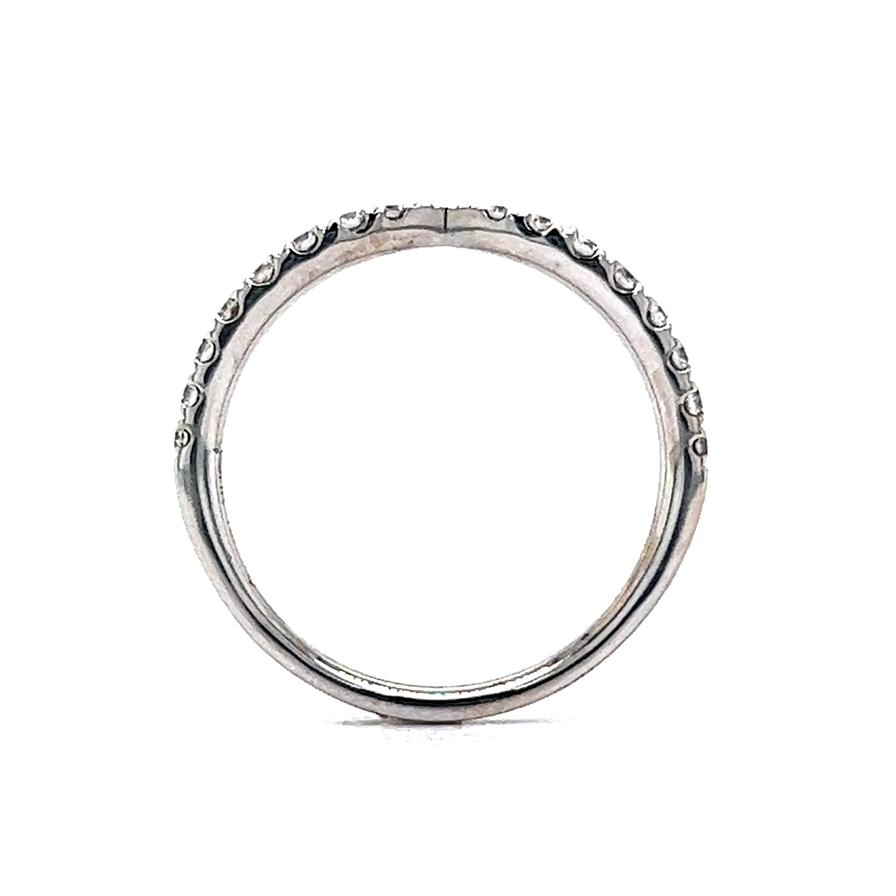.33 Diamond Half-Eternity Twist Band in 18k White Gold - Image 4
