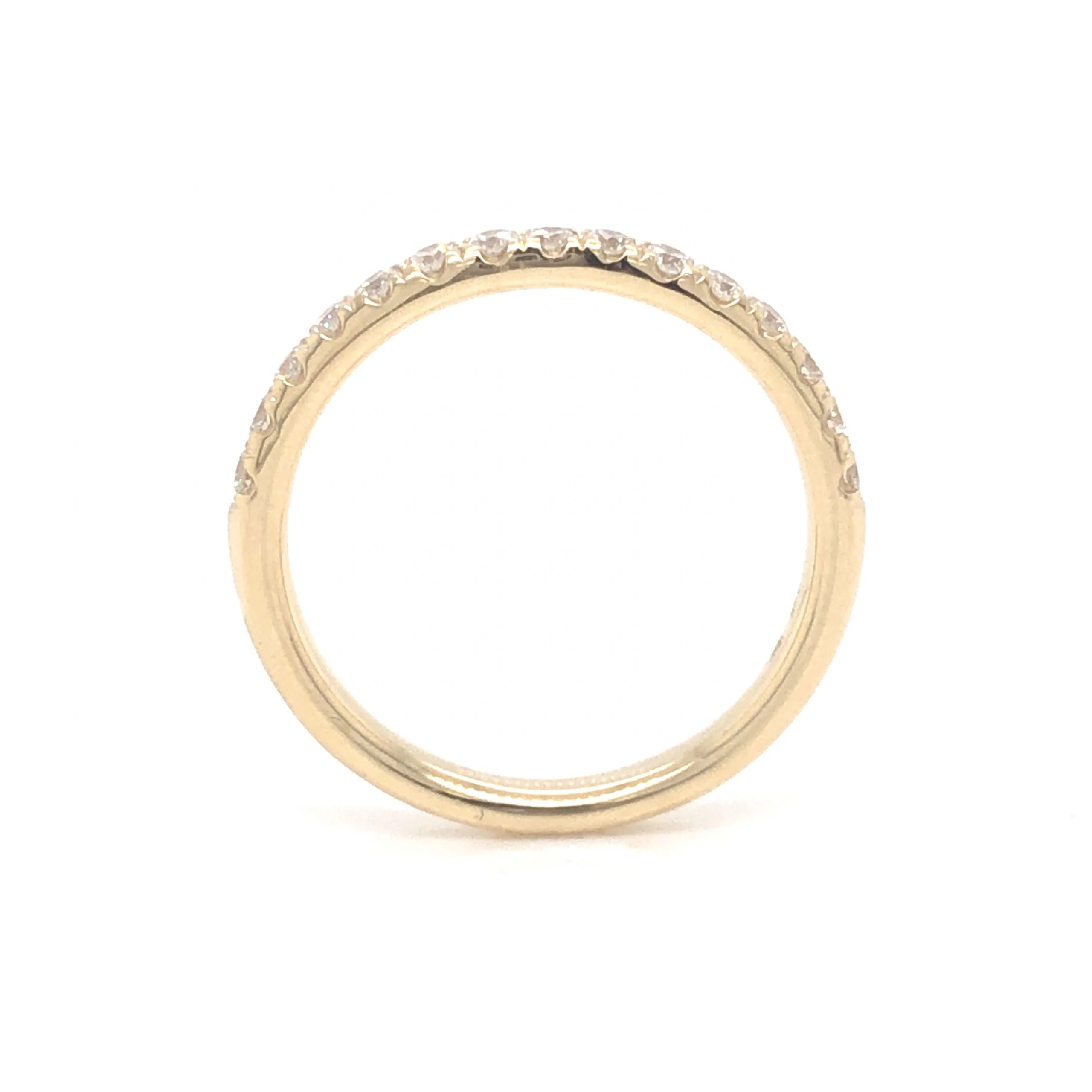 .33 Diamond Wedding Band in 14k Yellow Gold - Image 4