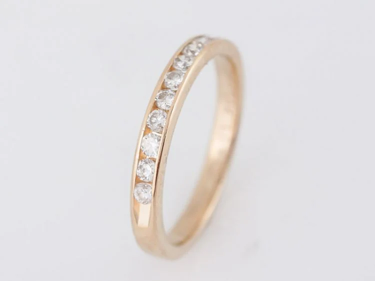 .33 Round Diamond Wedding Band in 14k Yellow Gold - Image 5