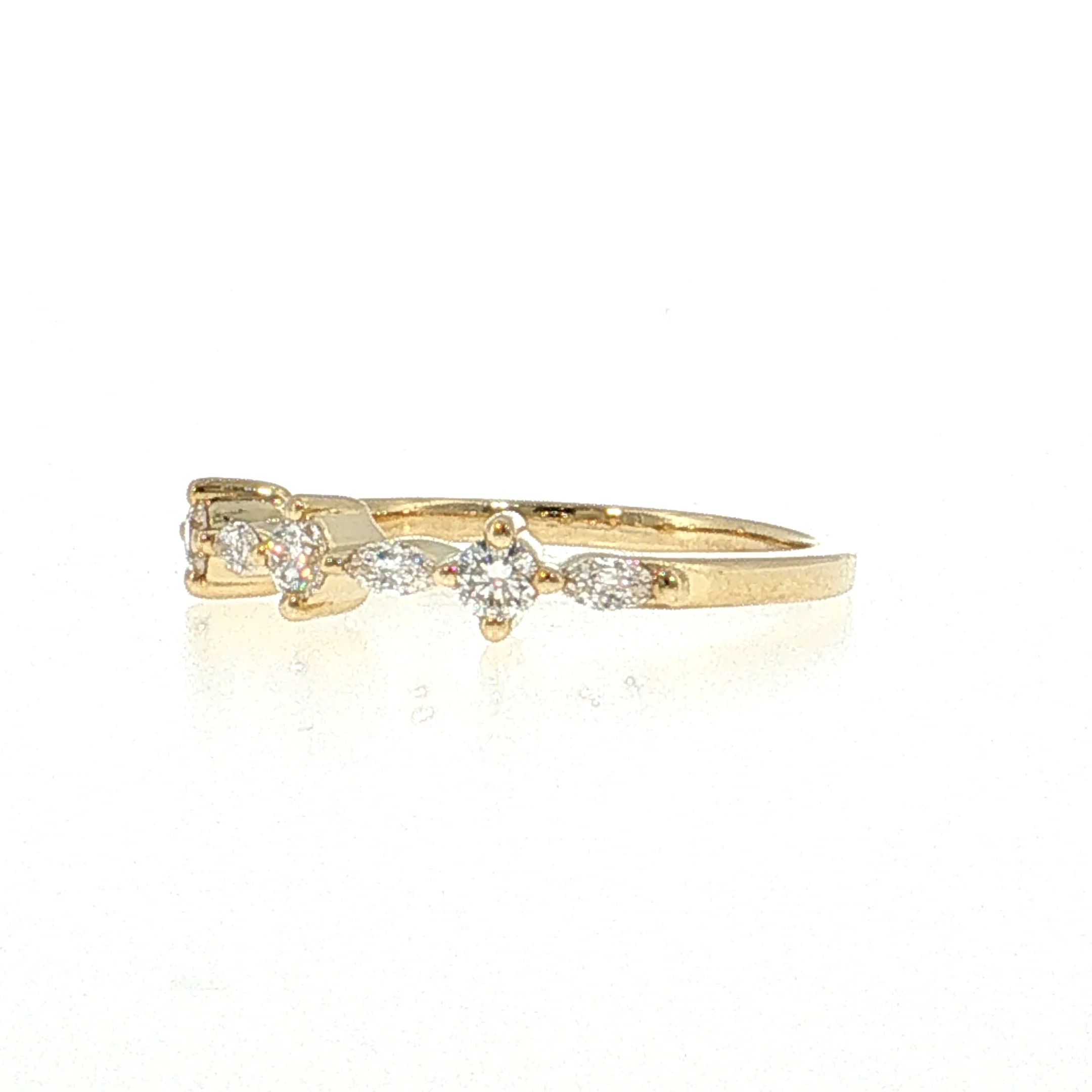 .34 Diamond Wedding Band 14k Rose Gold - Image 2