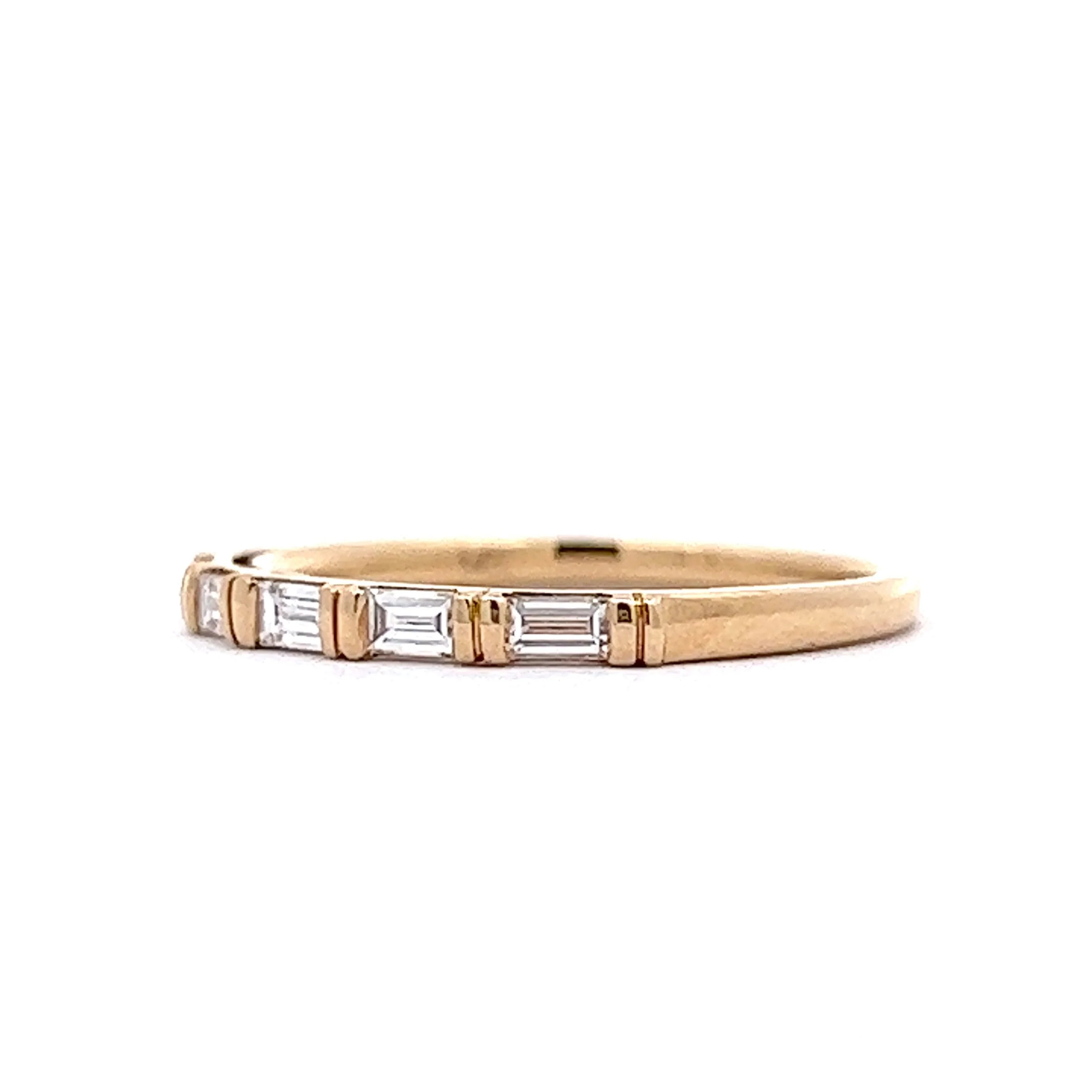 .35 Baguette Diamond Wedding Band in 14k Yellow Gold - Image 2