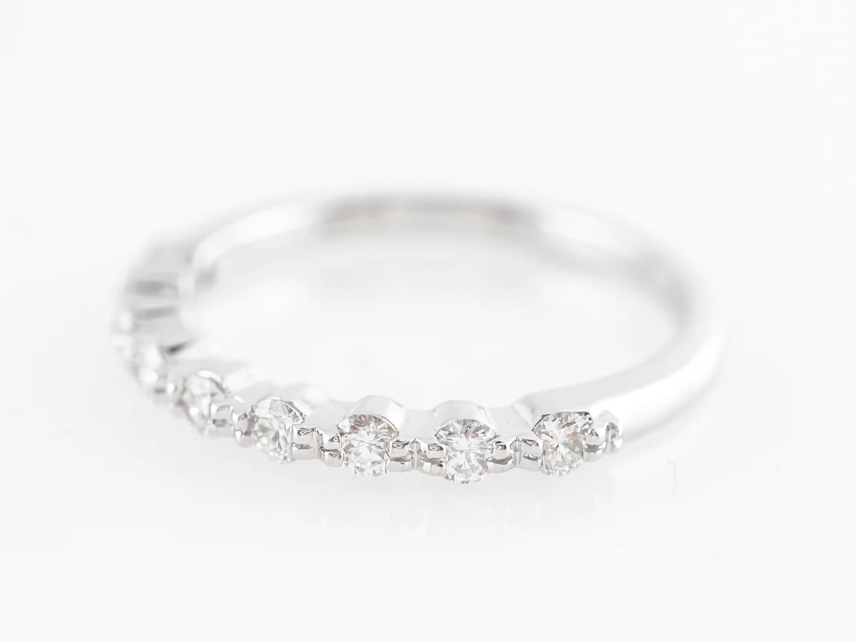 .36 Diamond Wedding Band in 14k White Gold - Image 2