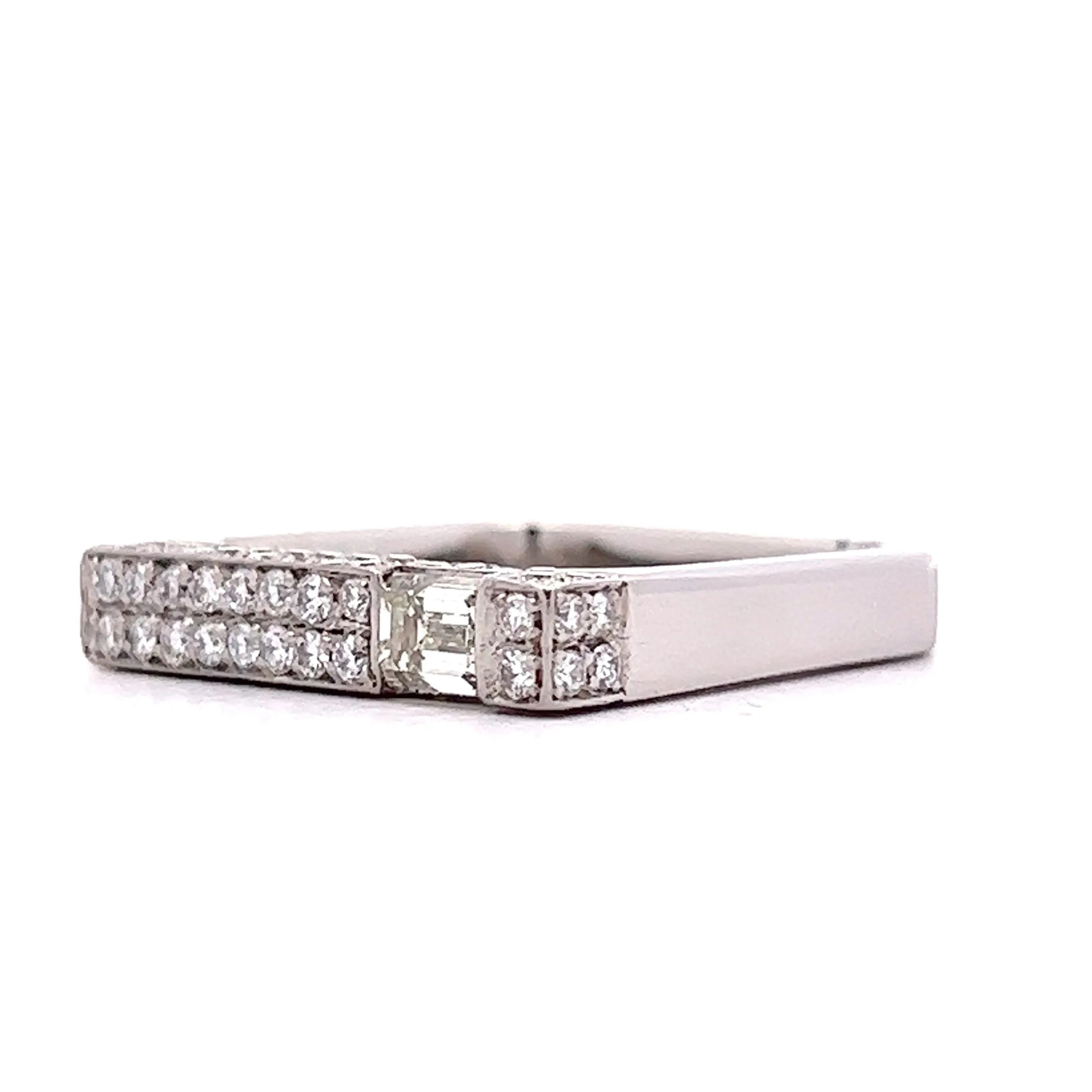.37 Diamond Stacking Ring in Platinum - Image 2