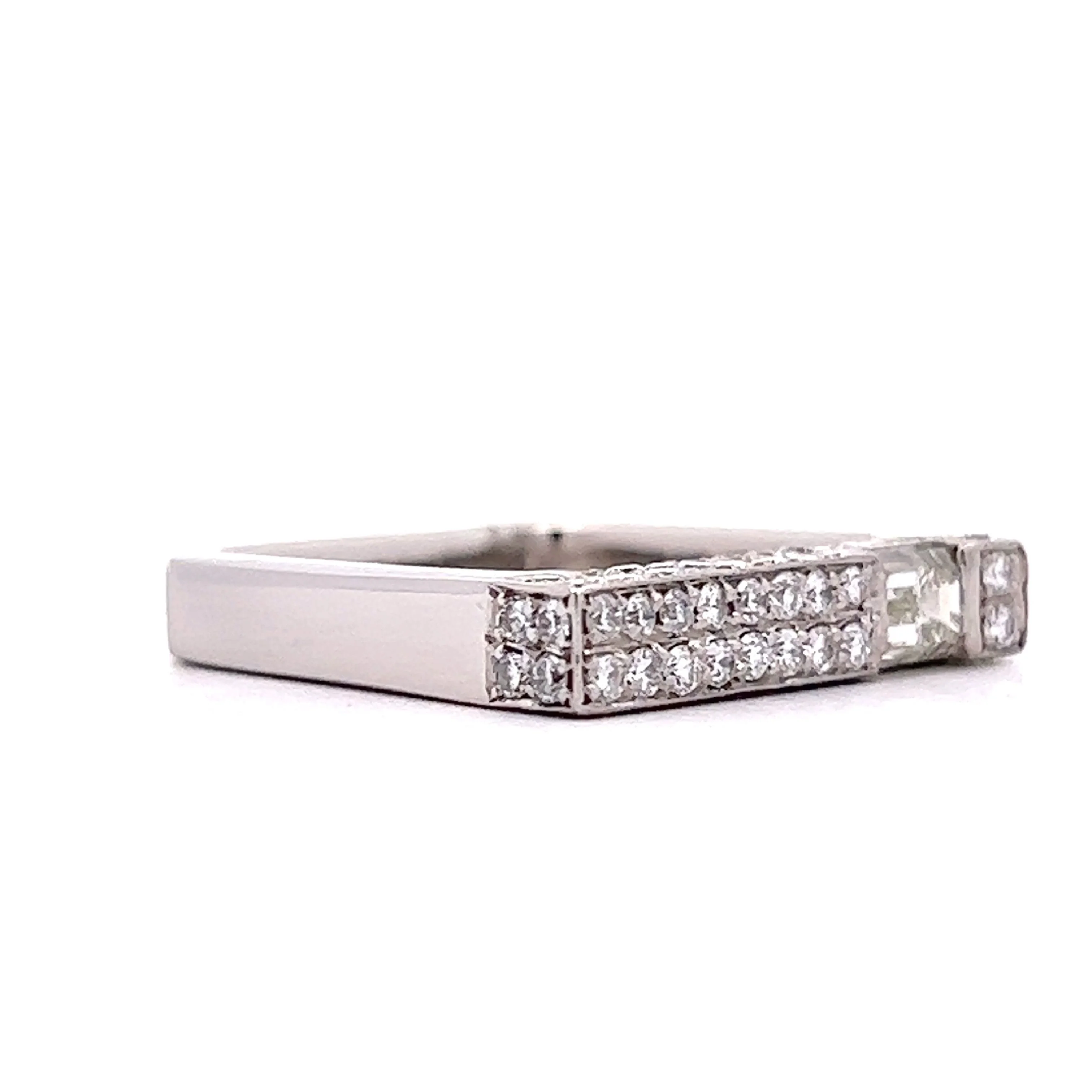 .37 Diamond Stacking Ring in Platinum - Image 3