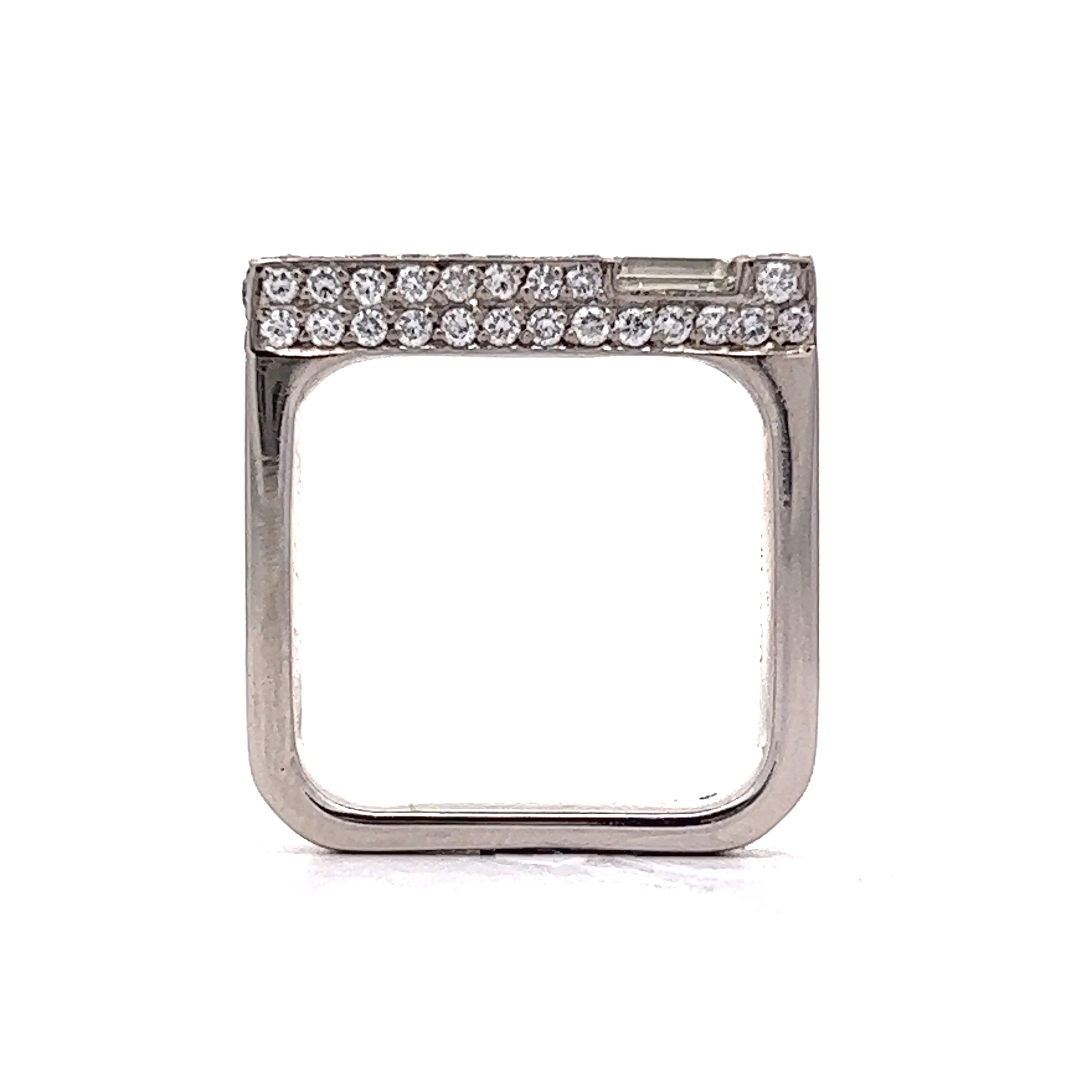.37 Diamond Stacking Ring in Platinum - Image 4