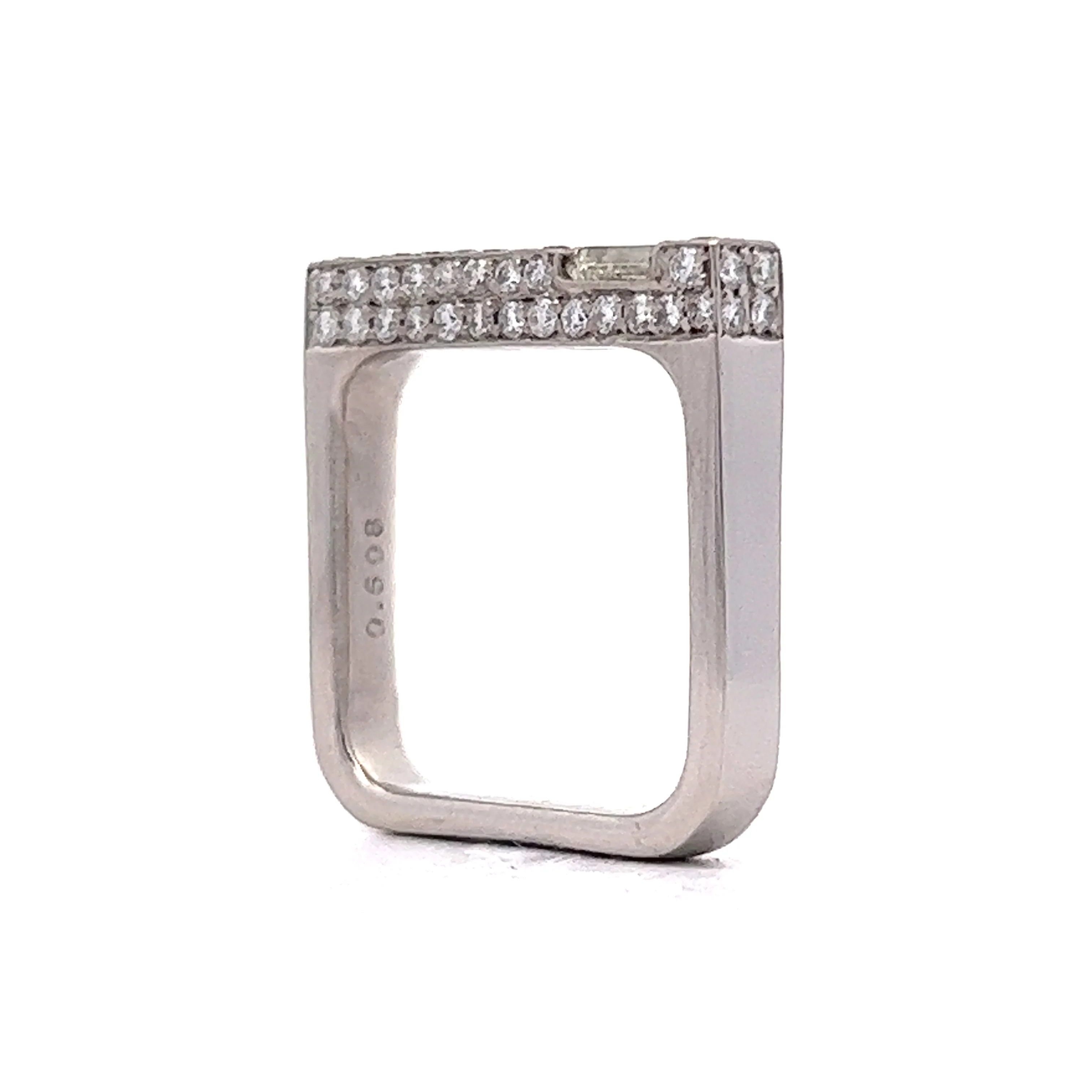 .37 Diamond Stacking Ring in Platinum - Image 5