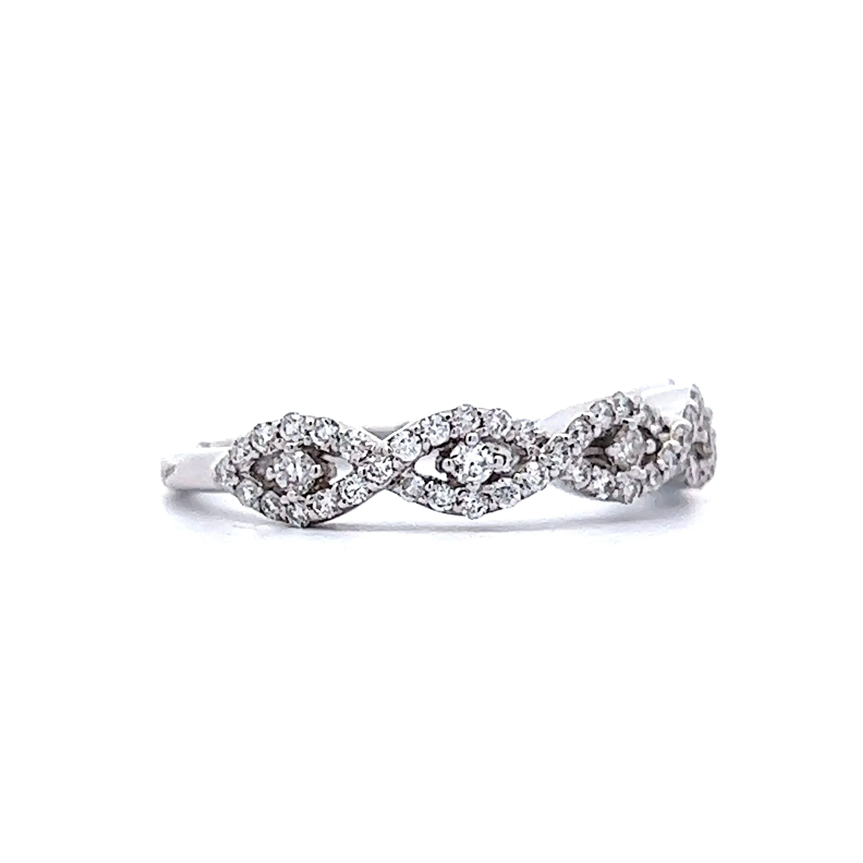 .38 Carat Diamond Wedding Band in 14k White Gold - Image 3