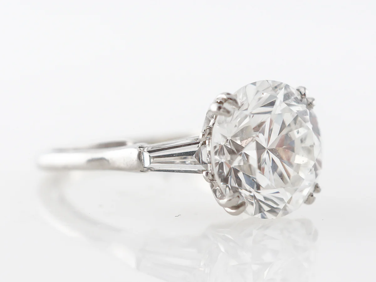 4.44 Carat Diamond Engagement Ring in Platinum - Image 3