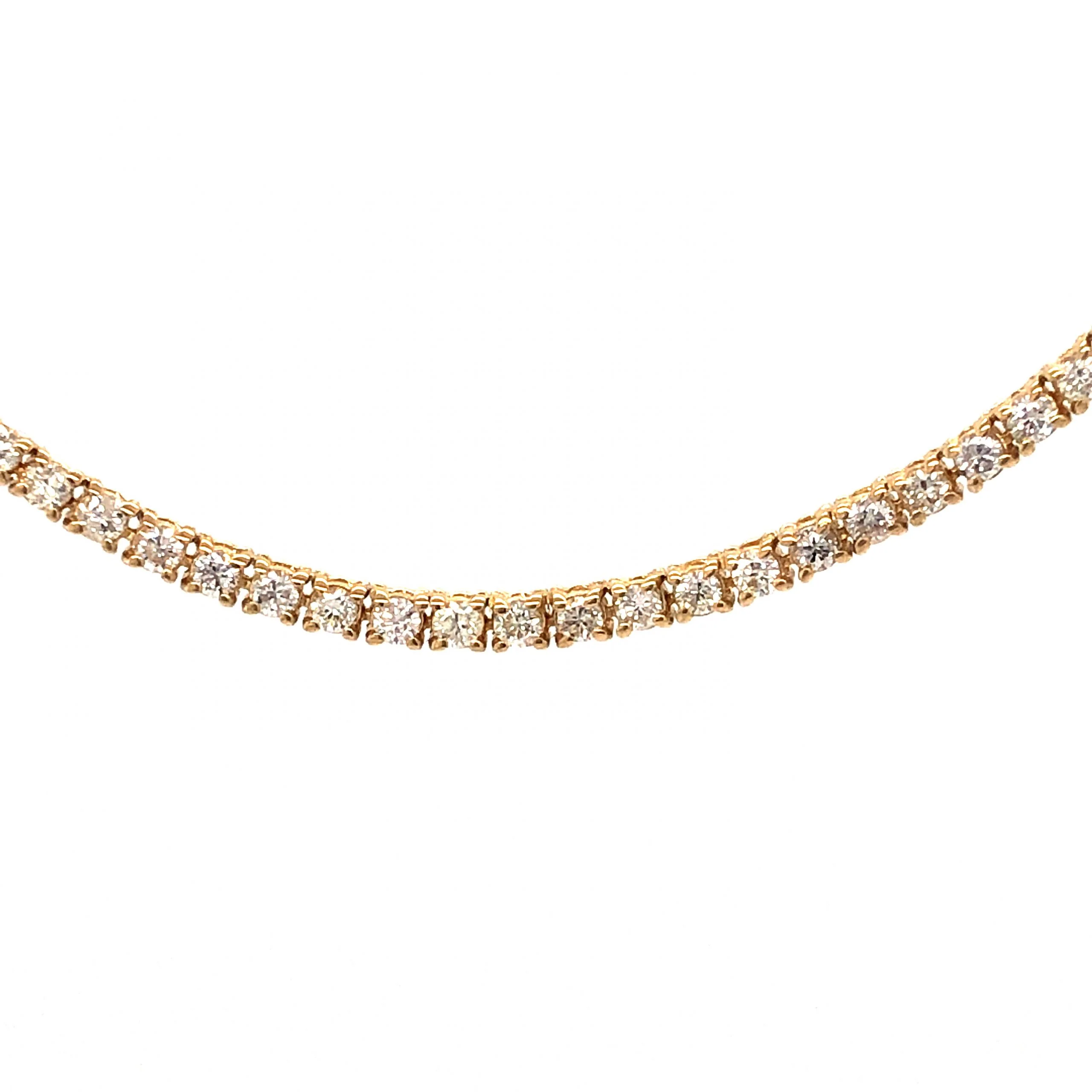 4.50 Diamond Necklace in 14K Yellow Gold - Image 2