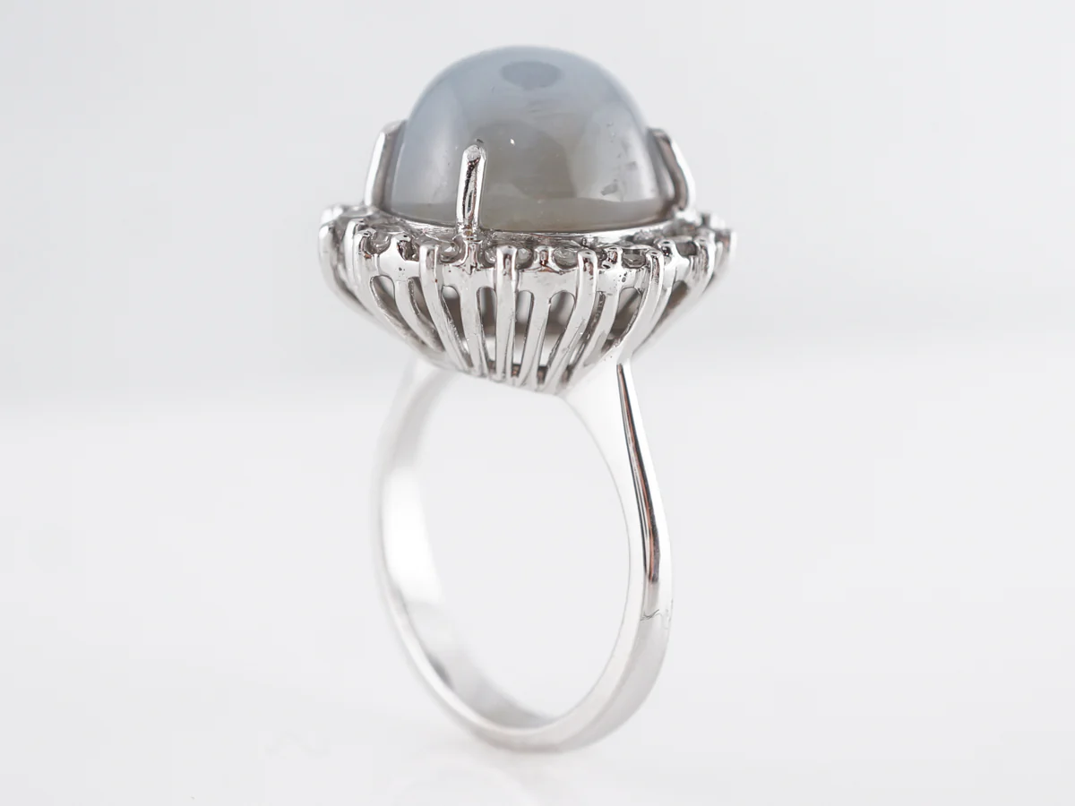4.63 Star Sapphire in 14K White Gold - Image 4