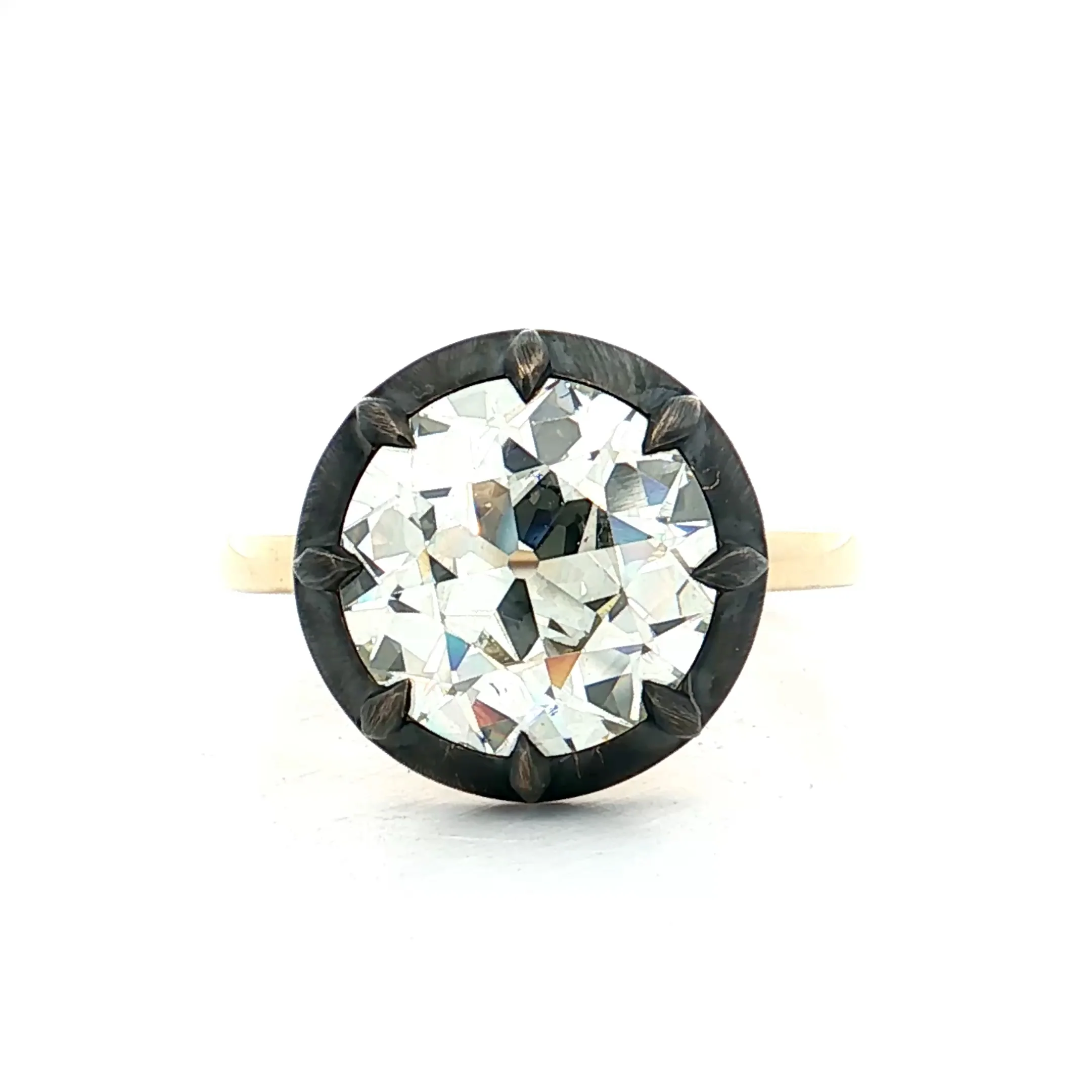 4.81 Old European Diamond Engagement Ring 18k