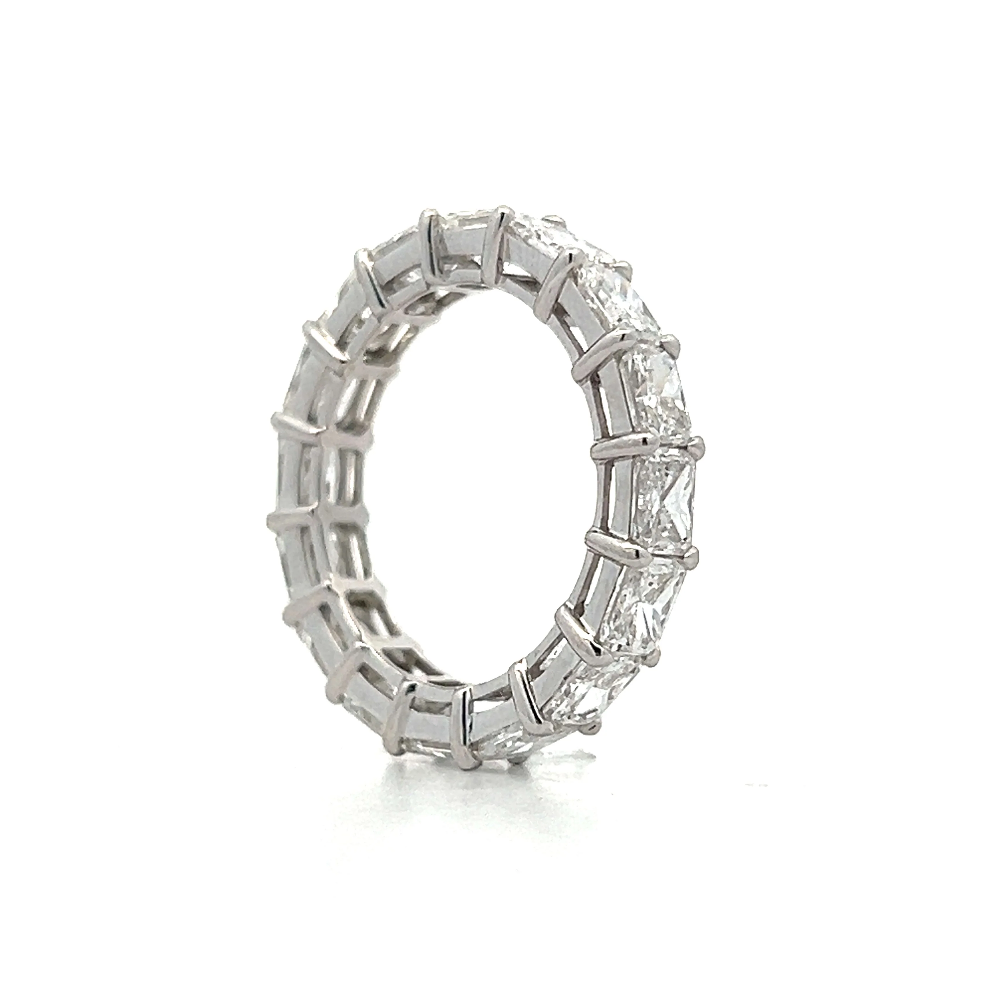 4.82 Radiant Cut Diamond Eternity Band in 18k - Image 5