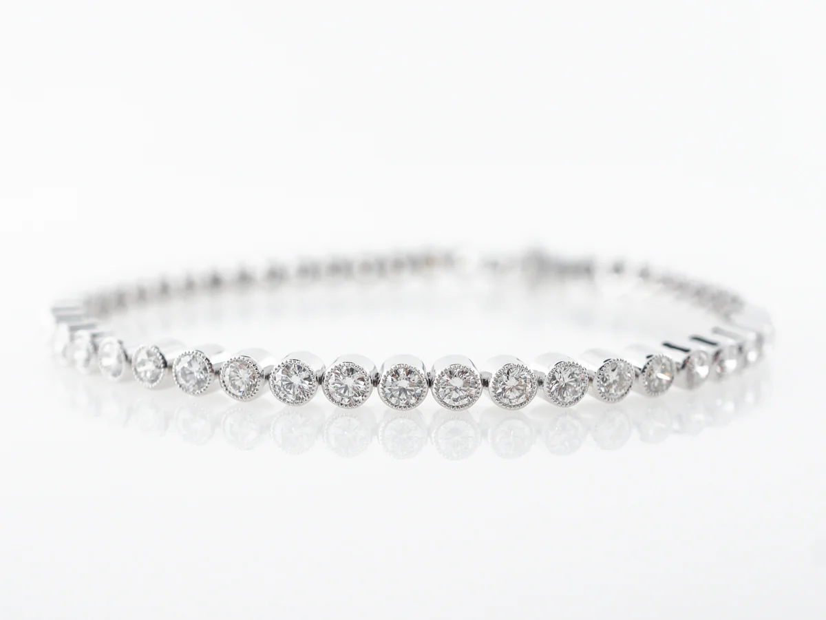 4 Carat Diamond Tennis Bracelet in Platinum