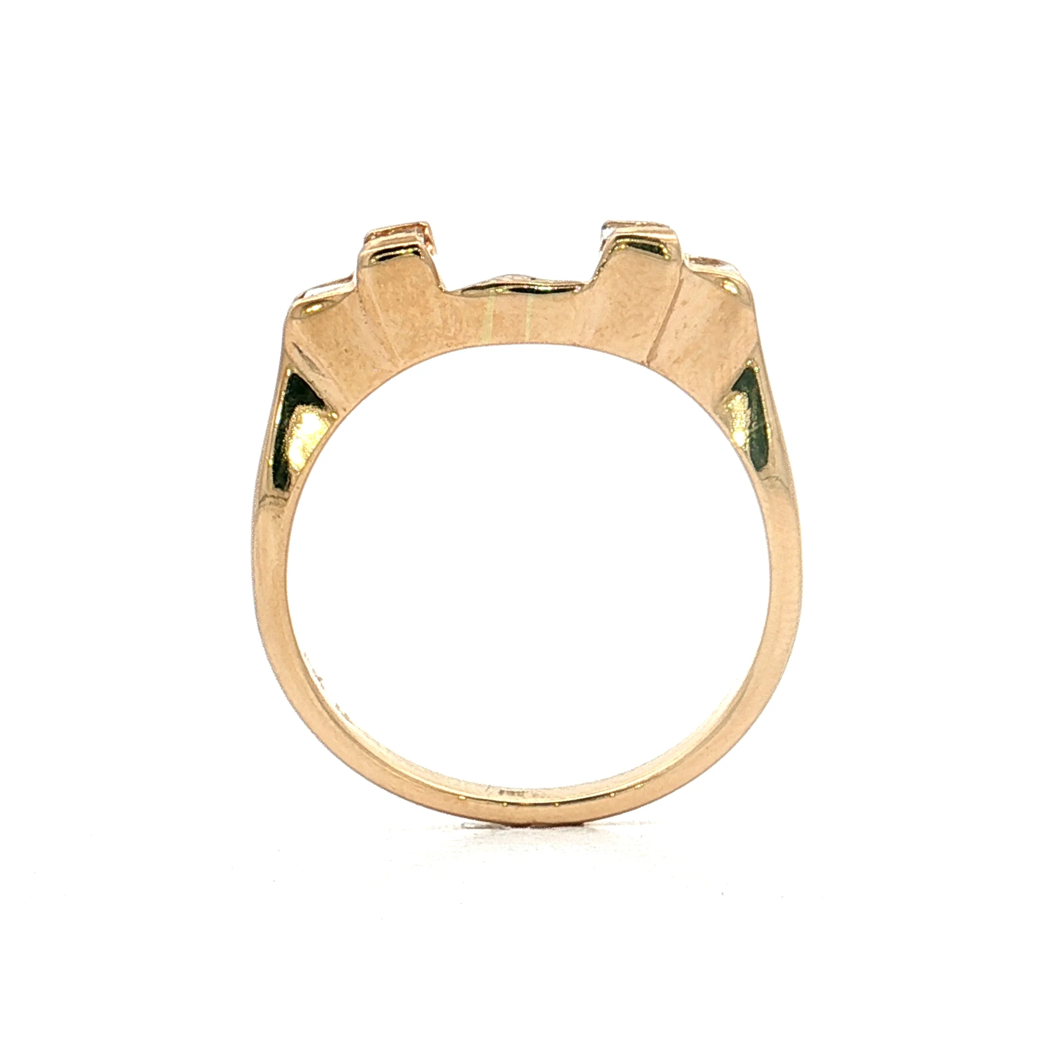 .40 Baguette Diamond Guard Ring 14k Yellow Gold - Image 4