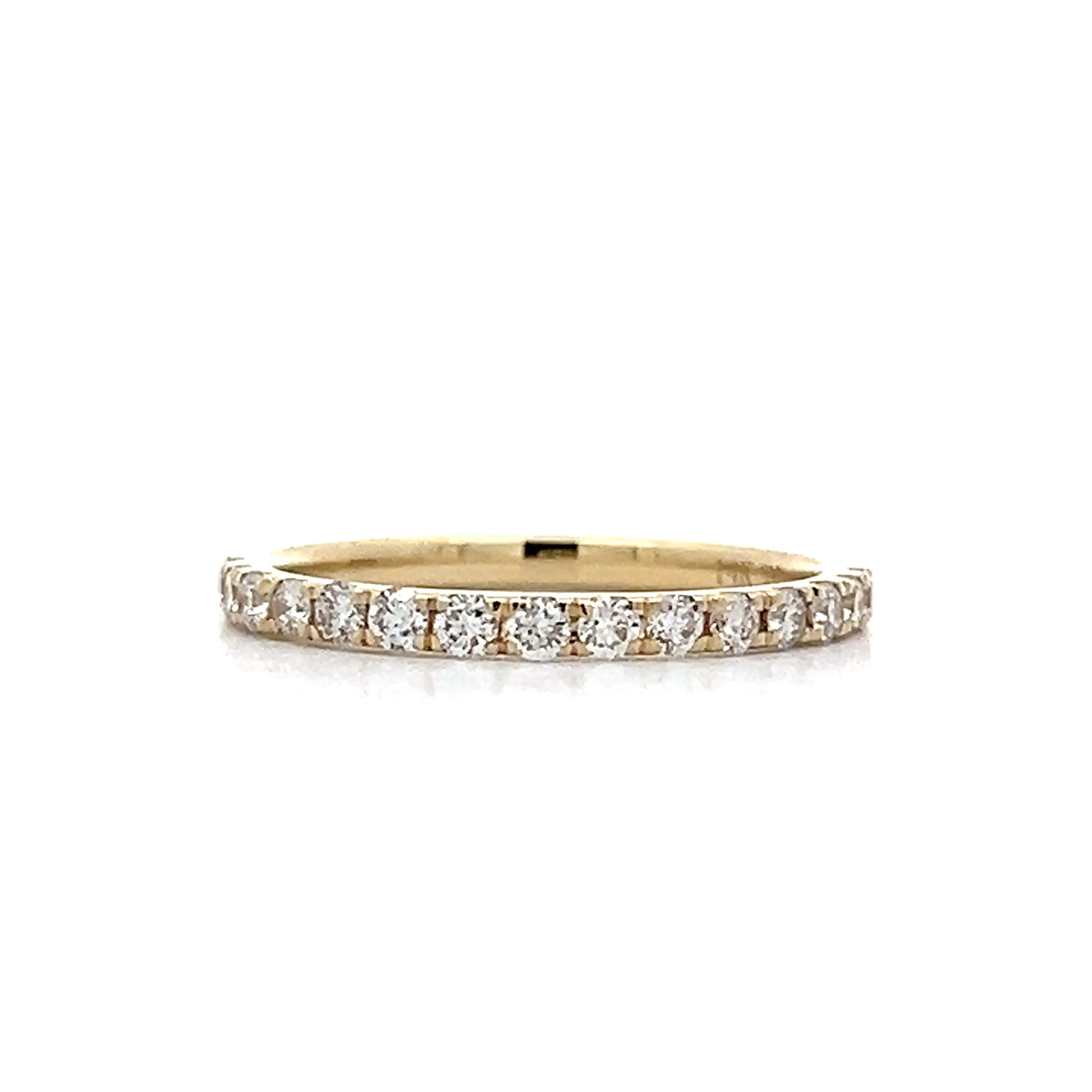 .40 Diamond Half-Eternity Wedding Band in Yellow Gold