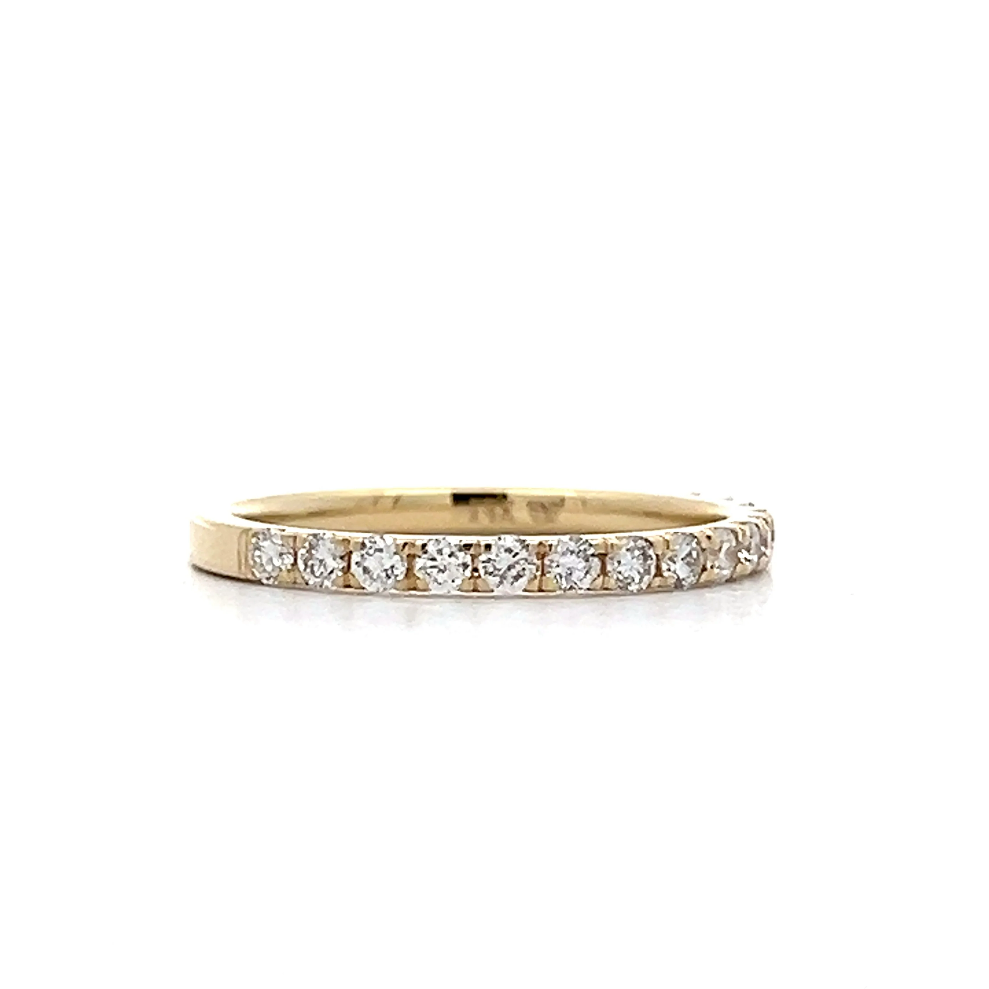 .40 Diamond Half-Eternity Wedding Band in Yellow Gold - Image 3