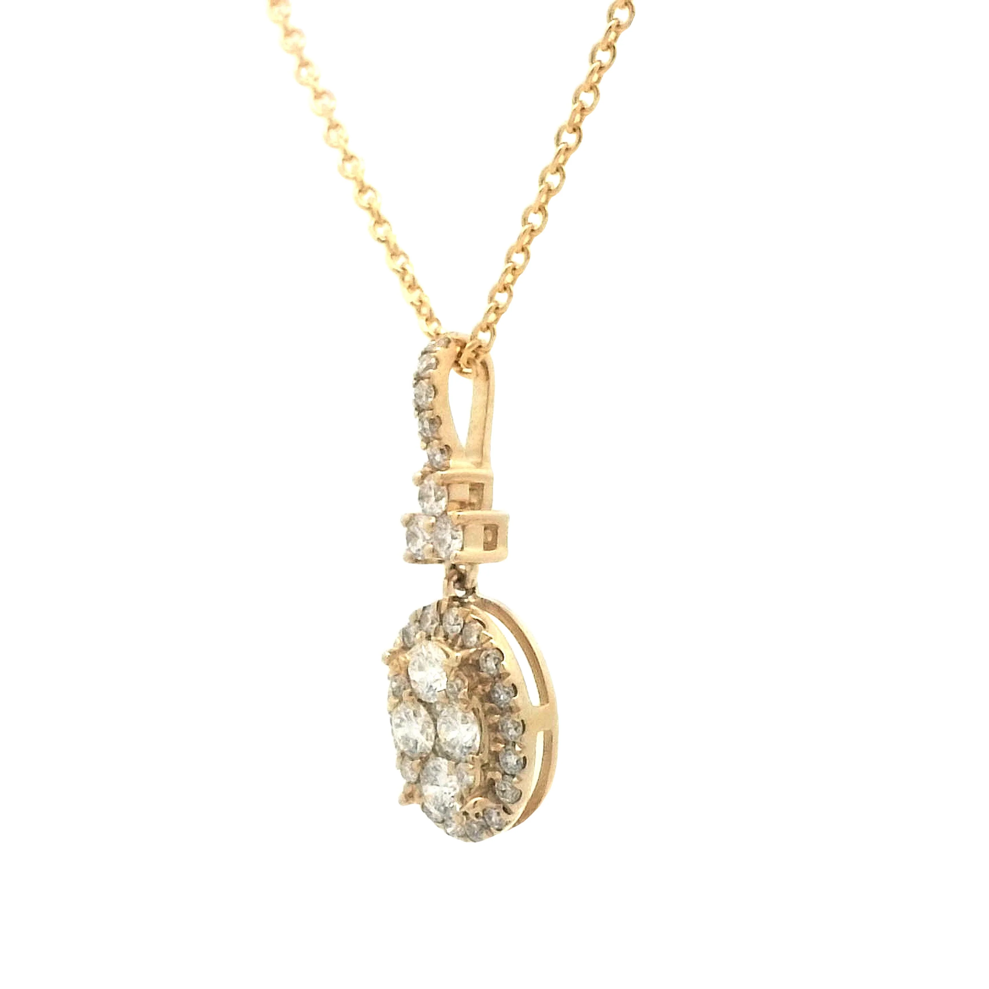 .40 Diamond Pendant Necklace in 14k Yellow Gold - Image 3