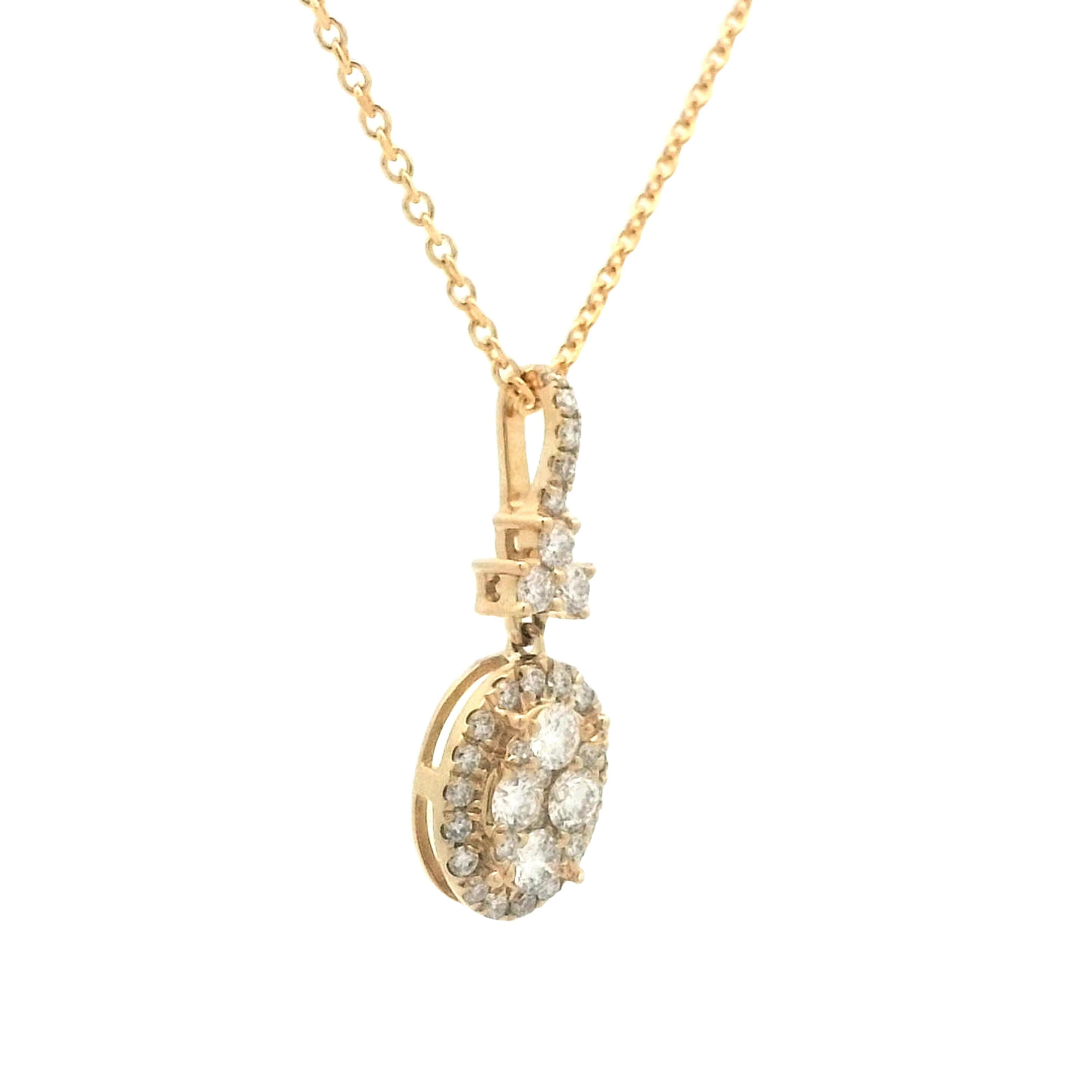 .40 Diamond Pendant Necklace in 14k Yellow Gold - Image 4