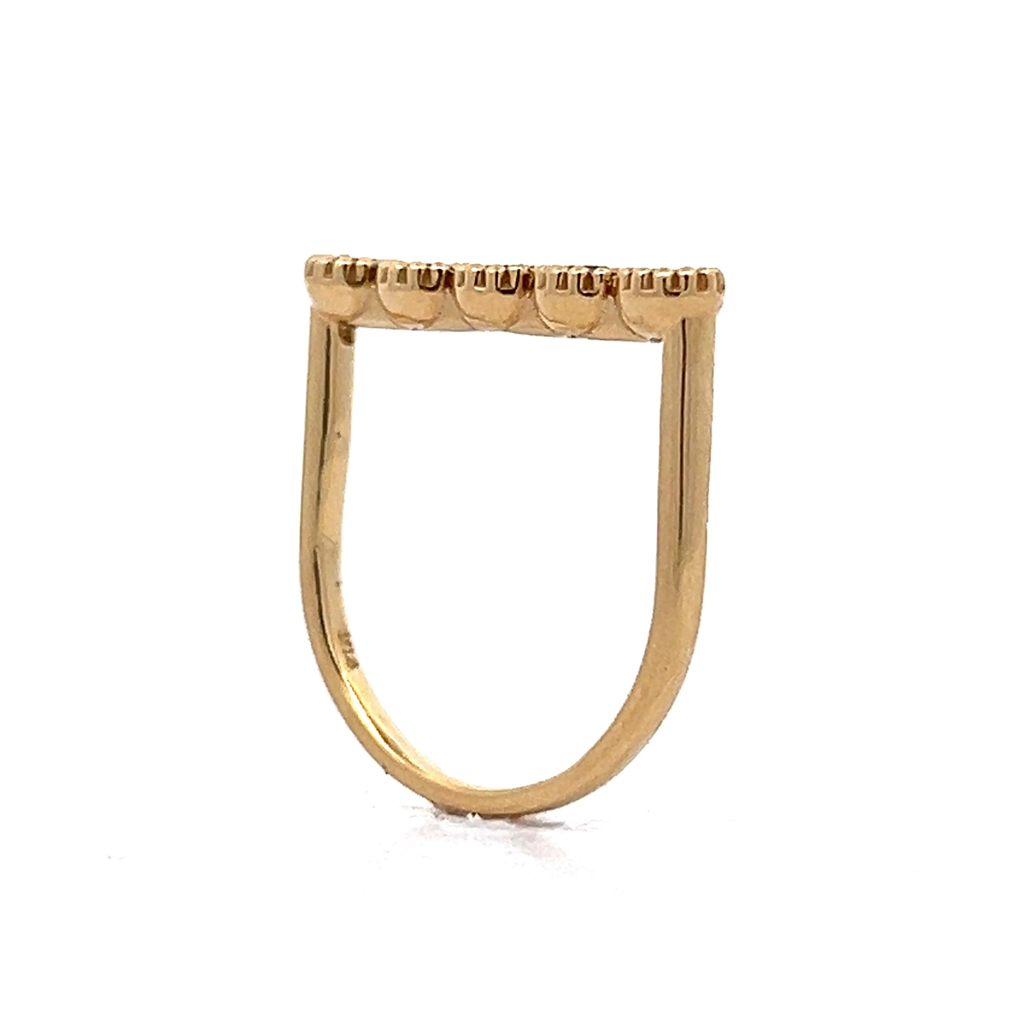 .40 Five Diamond Stackable Ring in 14k Yellow Gold - Image 5