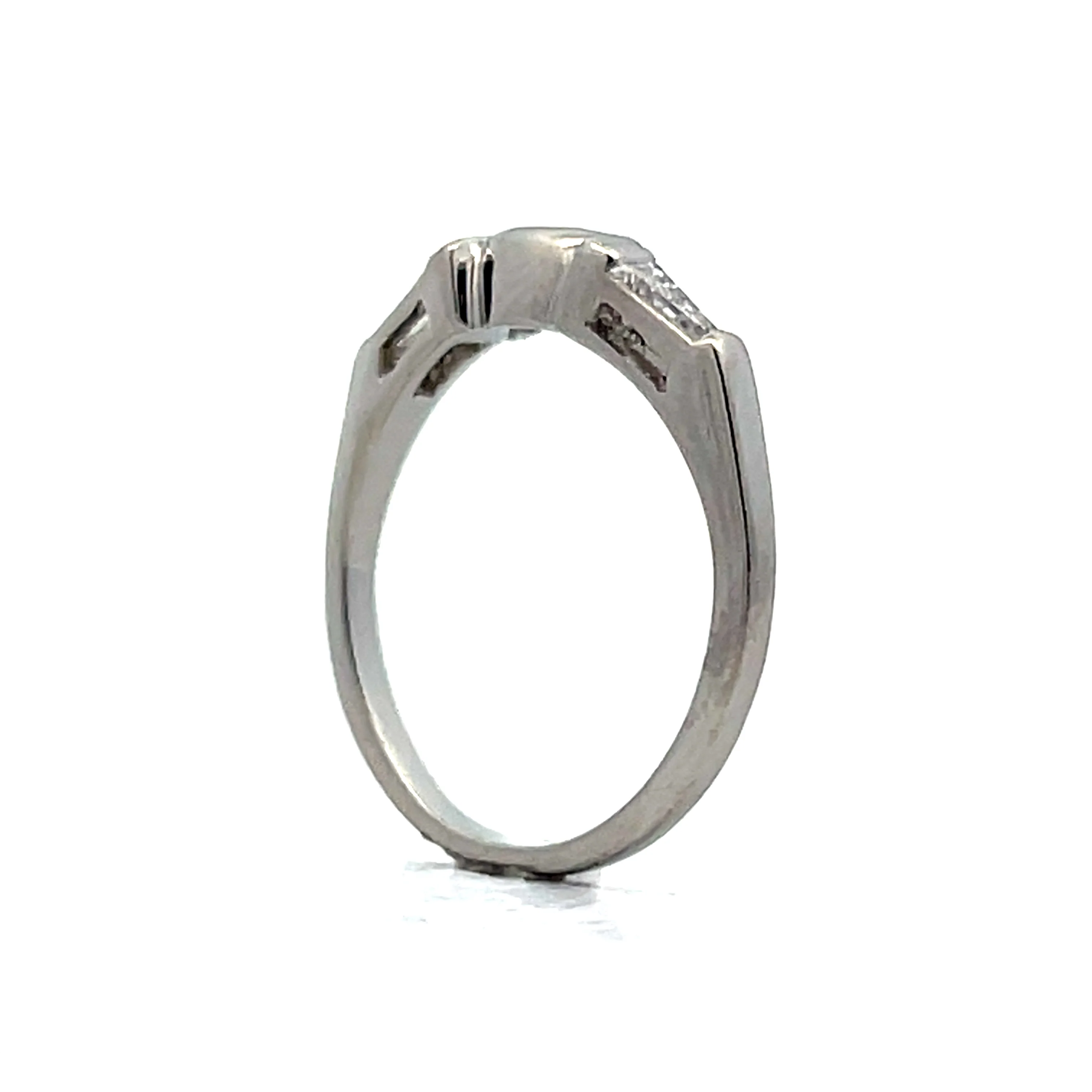 .40 Tapered Baguette Diamond Contour Band in Platinum - Image 5