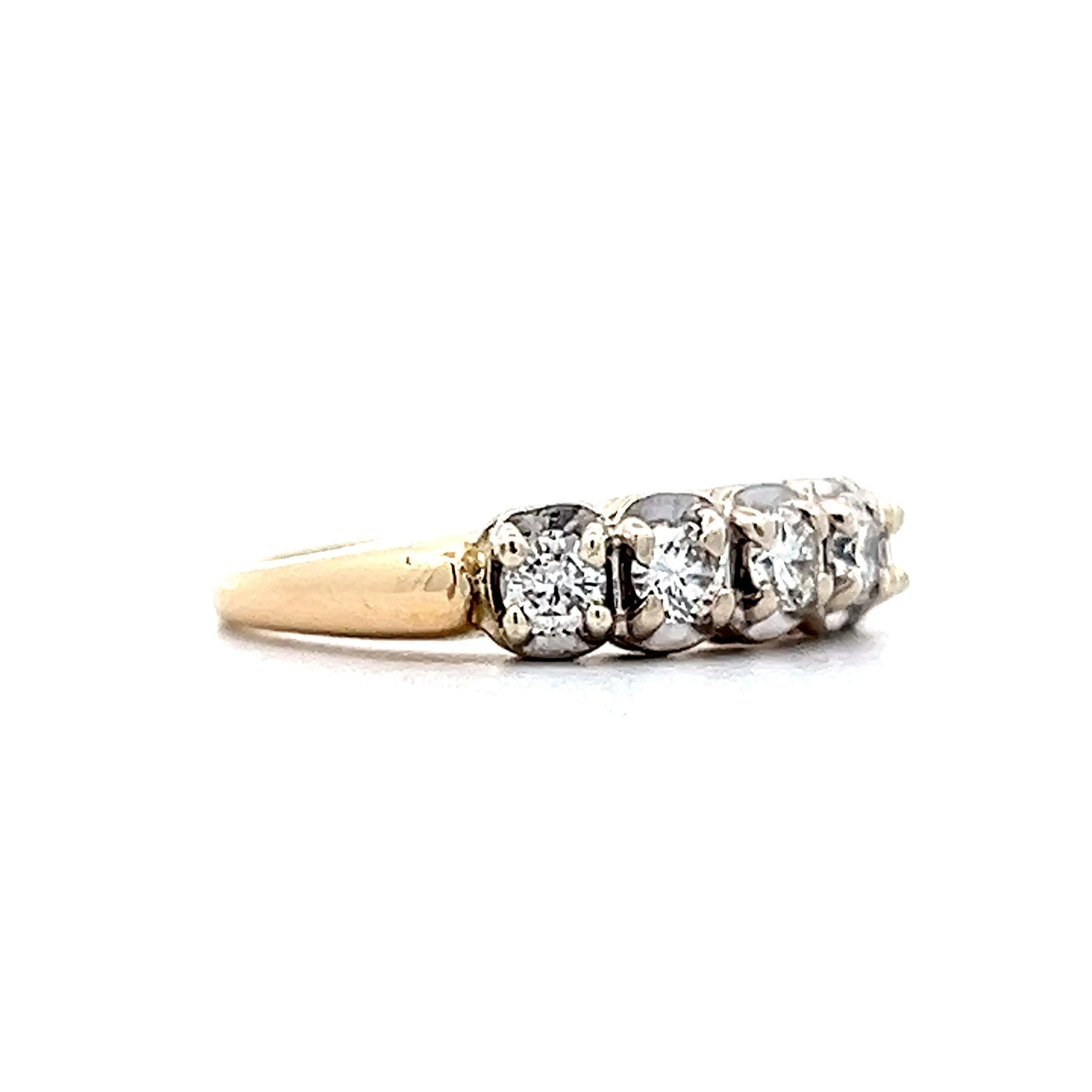 .40 Vintage Diamond Wedding Band in 14k - Image 3