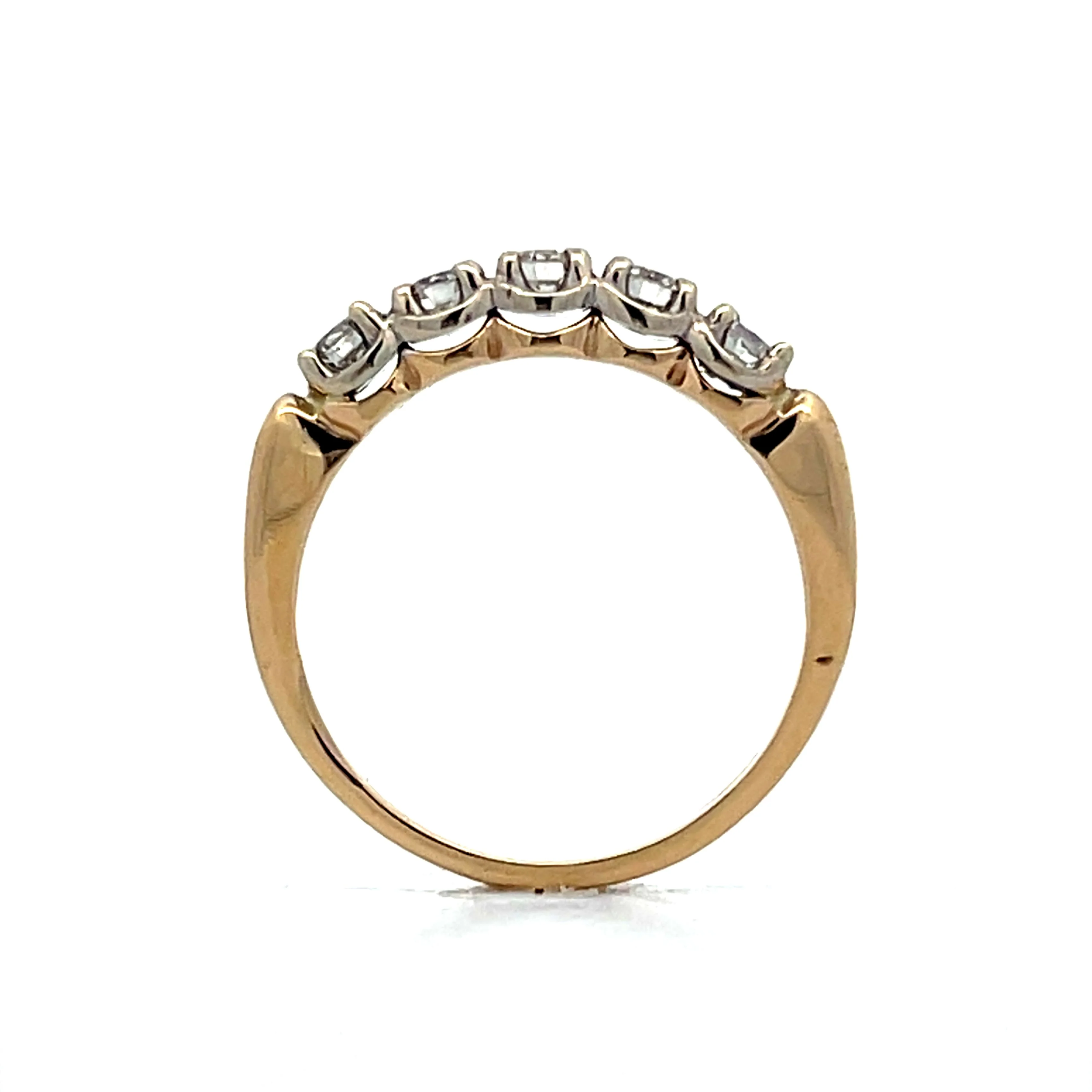 .40 Vintage Diamond Wedding Band in 14k - Image 4