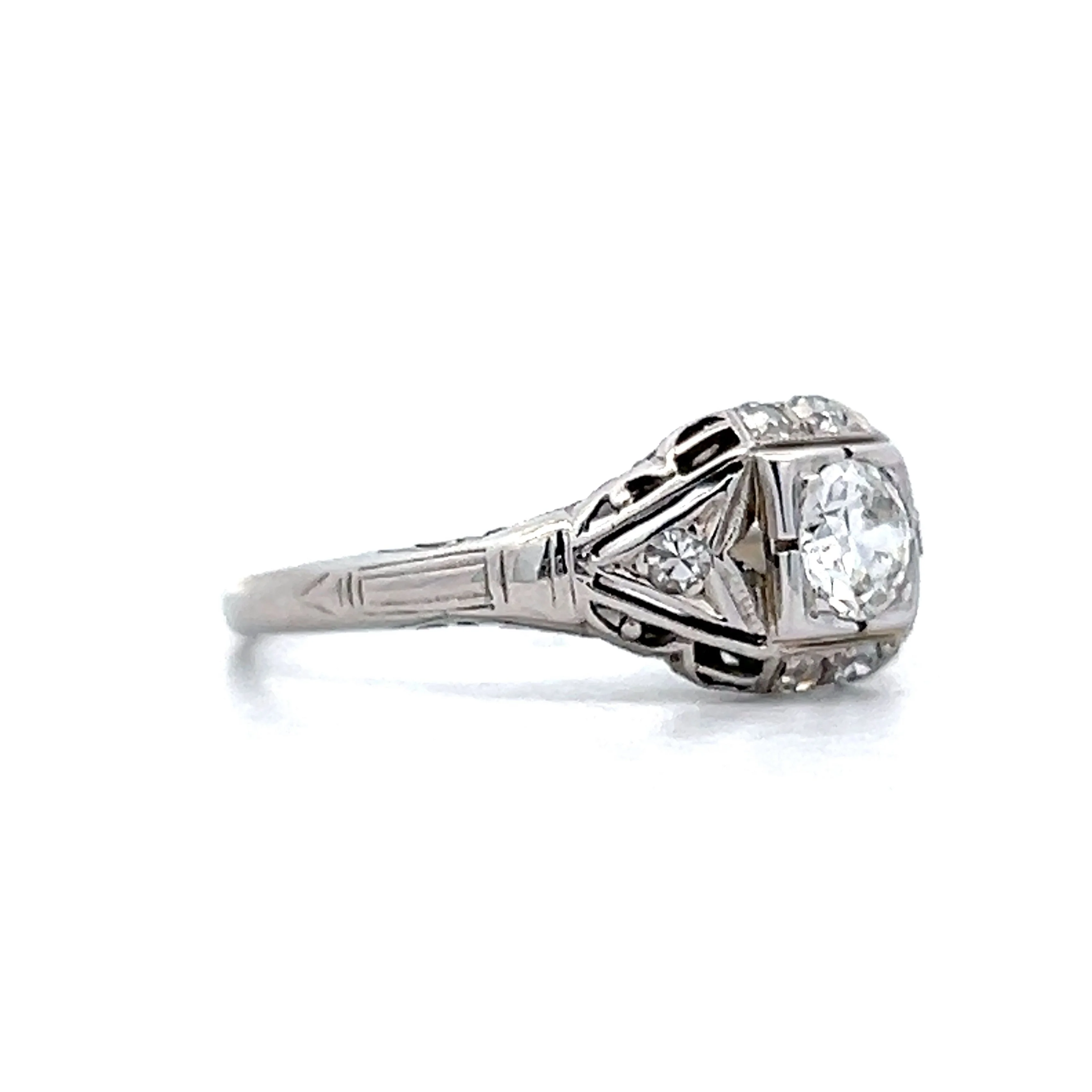 .41 Old European Cut Diamond Engagement Ring in 18k - Image 3