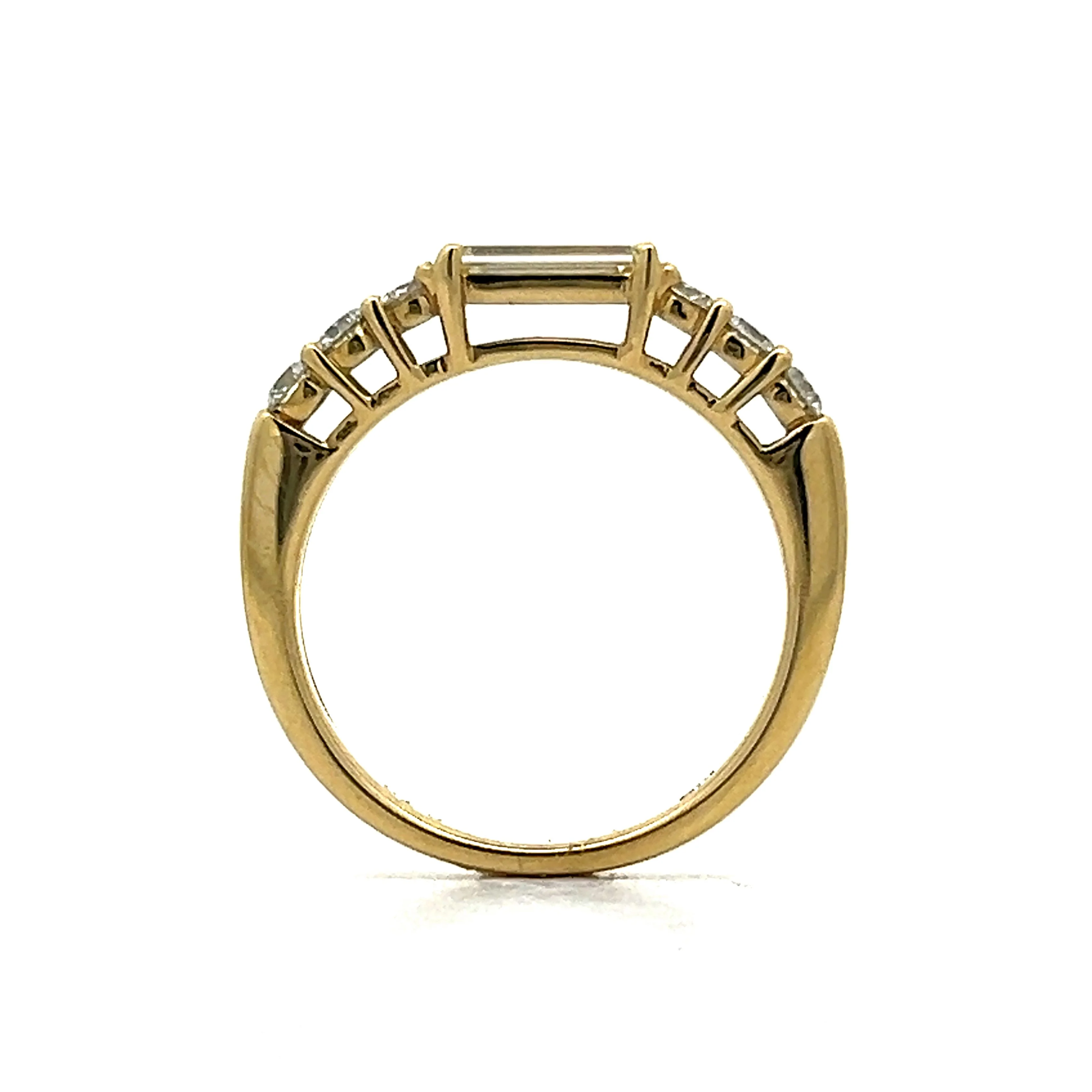 .43 Baguette Diamond Stacking Ring in 18k Yellow Gold - Image 4