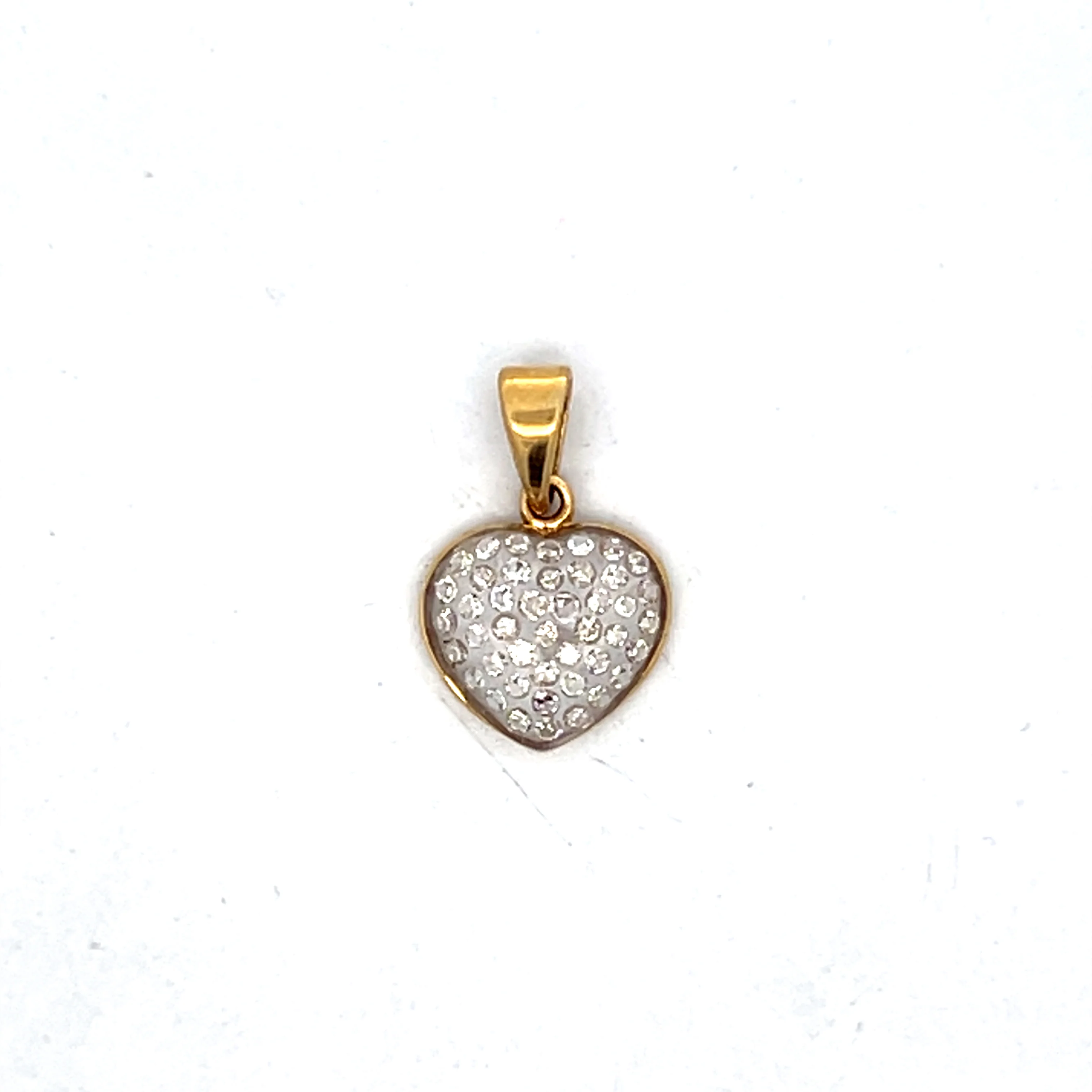 .43 Diamond Heart Shaped Pendant in 18k Yellow Gold - Image 5