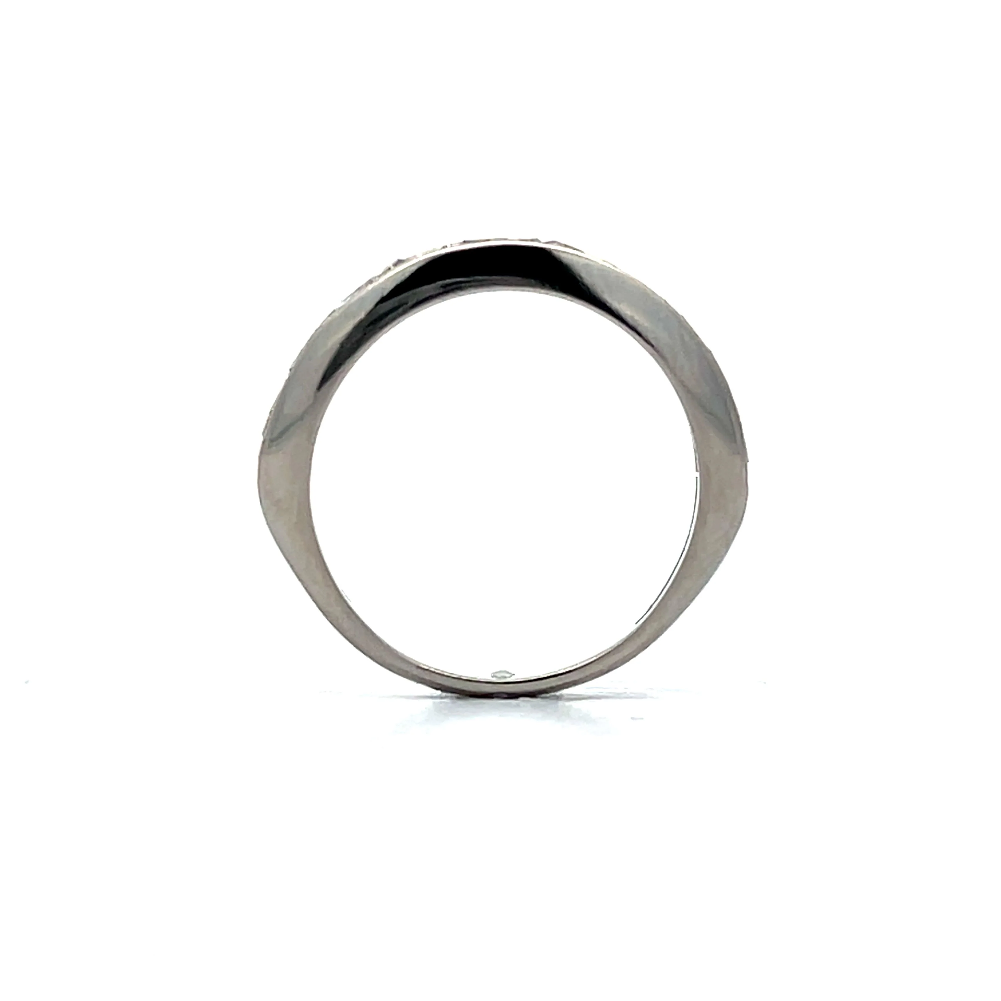 .45 Vintage Channel Set Diamond Band in Platinum - Image 4